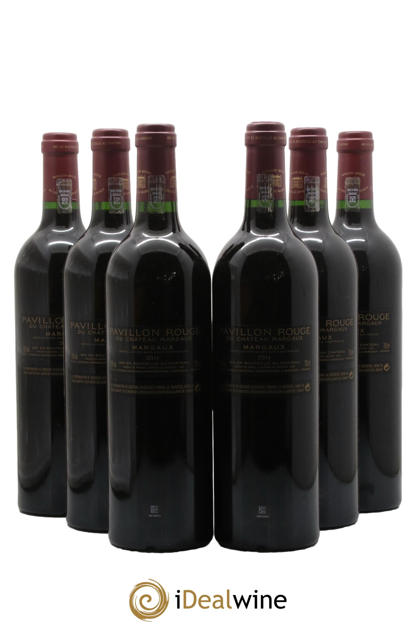 Pavillon Rouge du Château Margaux Second Vin 2011 - Lotto di 6 bottiglie - 1