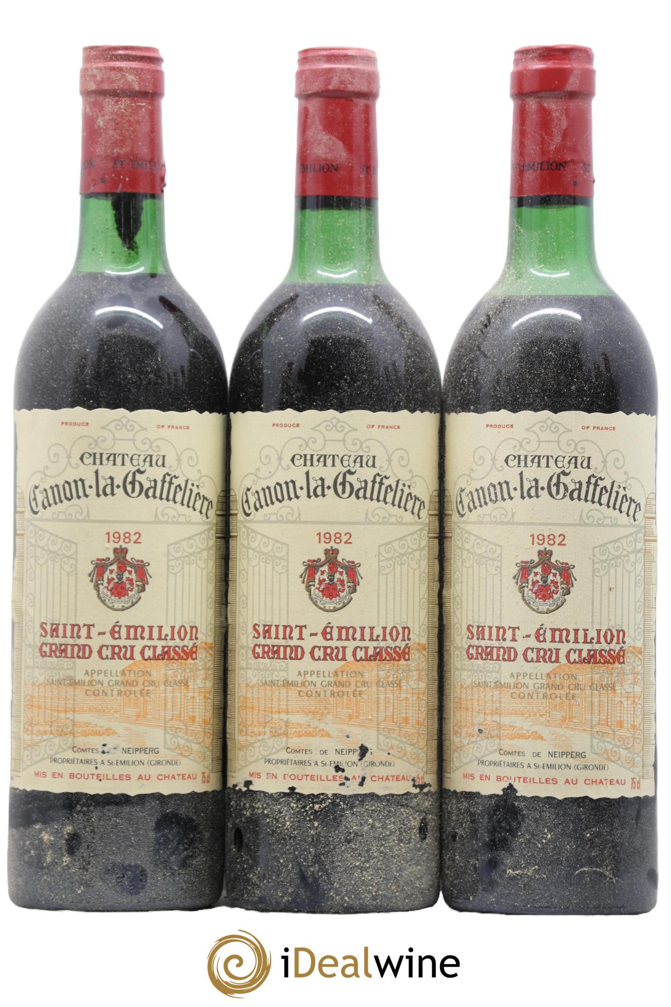Château Canon la Gaffelière 1er Grand Cru Classé B 1982 - Lot de 12 bouteilles - 1