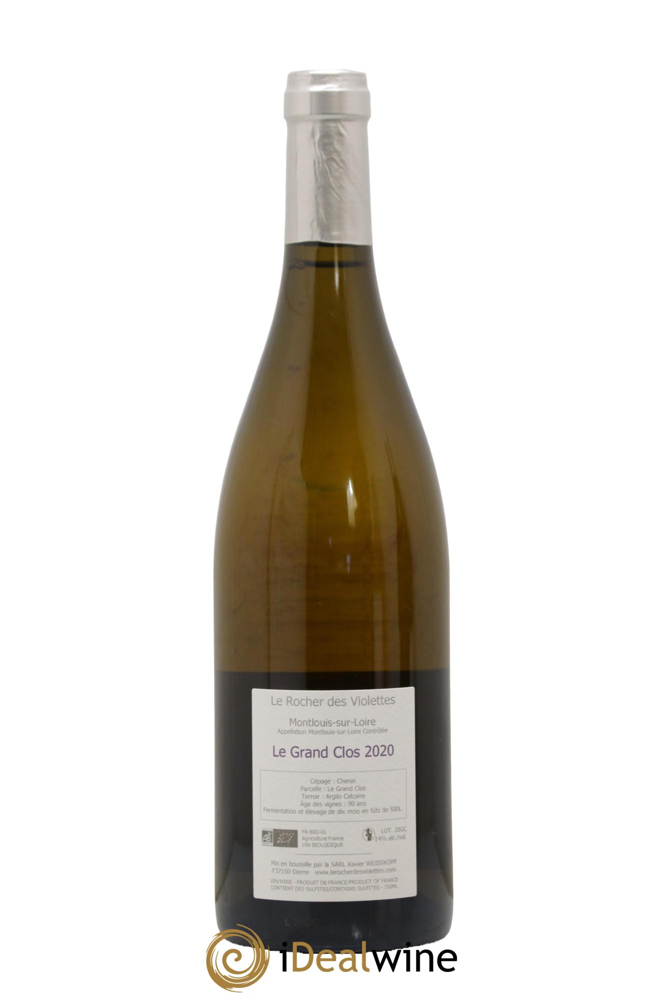 Montlouis-sur-Loire Le Grand Clos (anciennement La Négrette) Le Rocher des Violettes 2020 - Lot of 1 bottle - 1