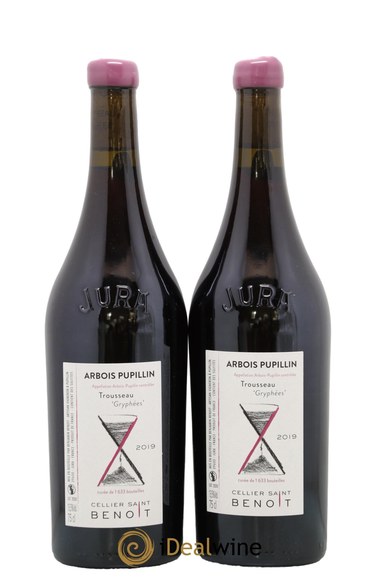 Arbois Pupillin Gryphées Cellier Saint Benoit 2019 - Posten von 2 Flaschen - 0