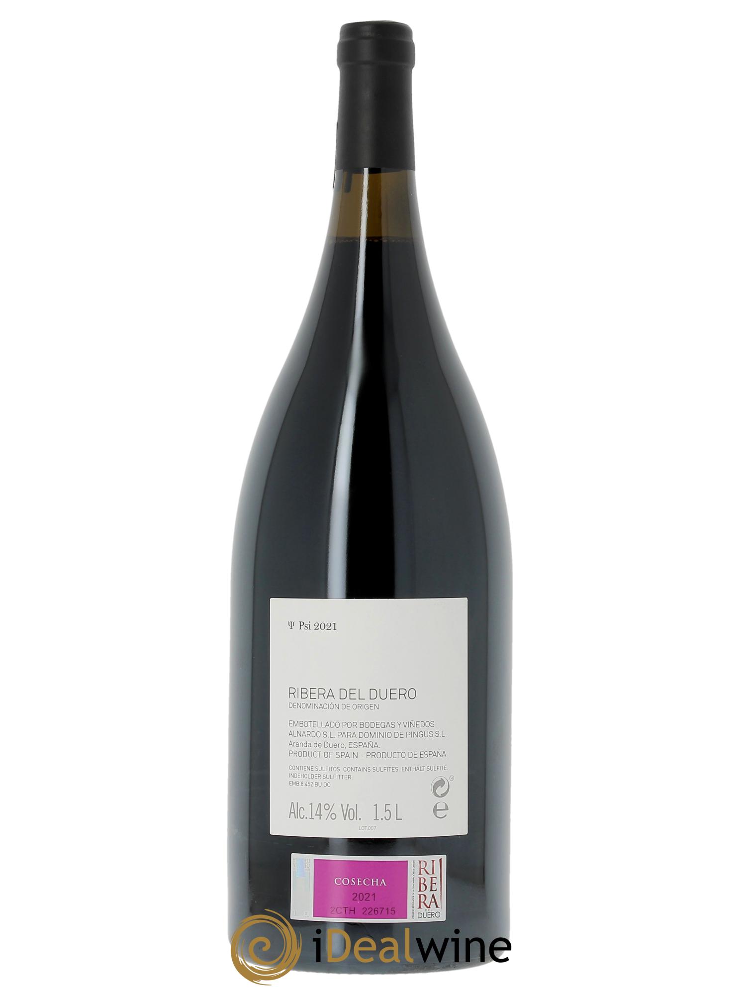 Ribera Del Duero DO PSI Dominio de Pingus - Peter Sisseck 2021 - Lot de 1 magnum - 1