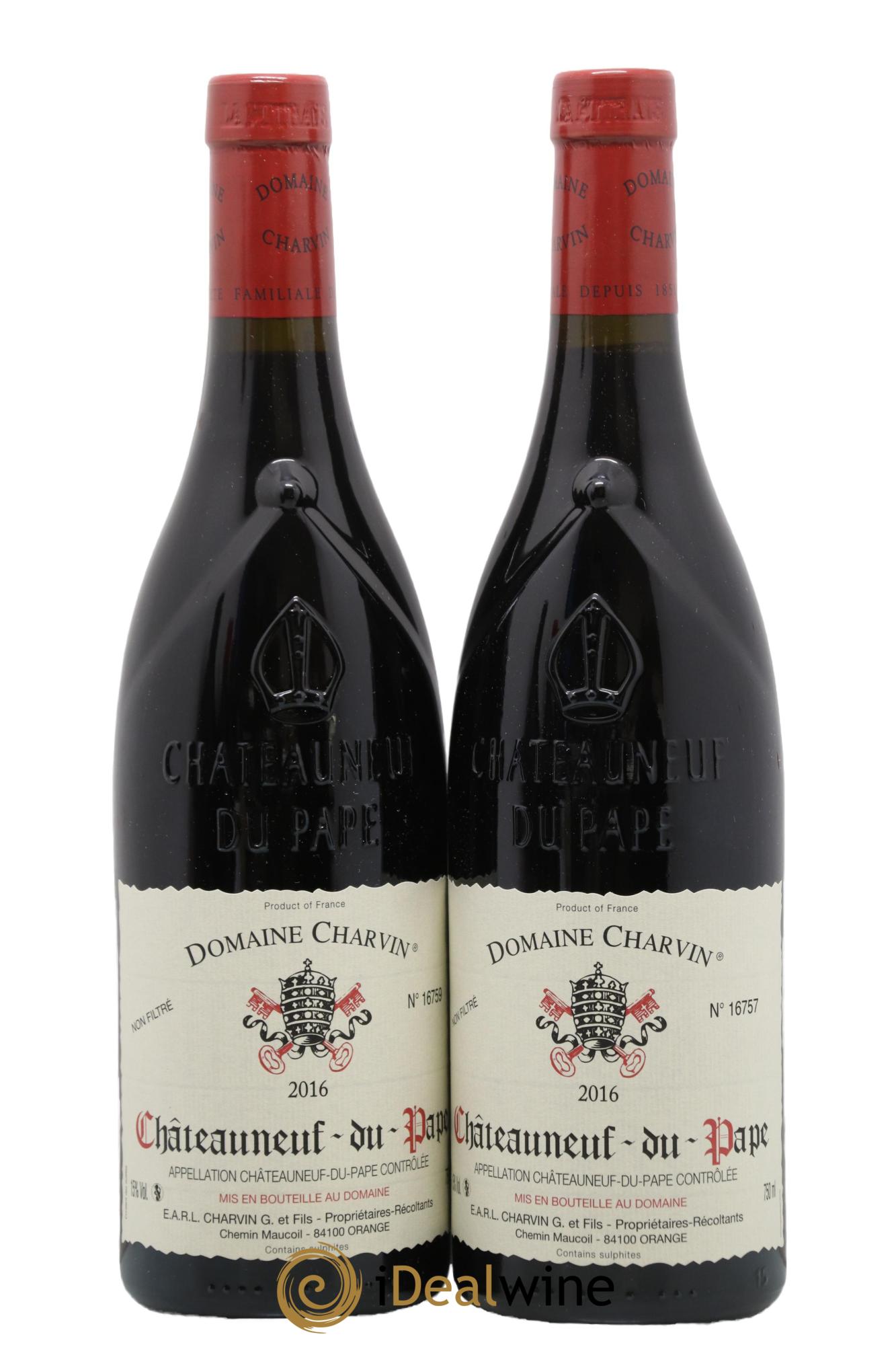 Châteauneuf-du-Pape Charvin (Domaine) 2016 - Lot de 2 bouteilles - 0