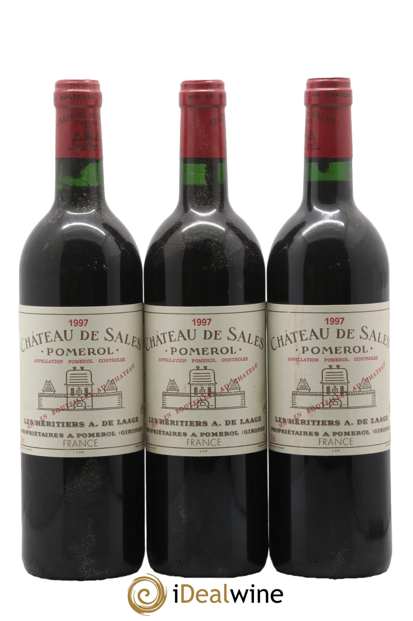 Château de Sales 1997 - Posten von 3 Flaschen - 0