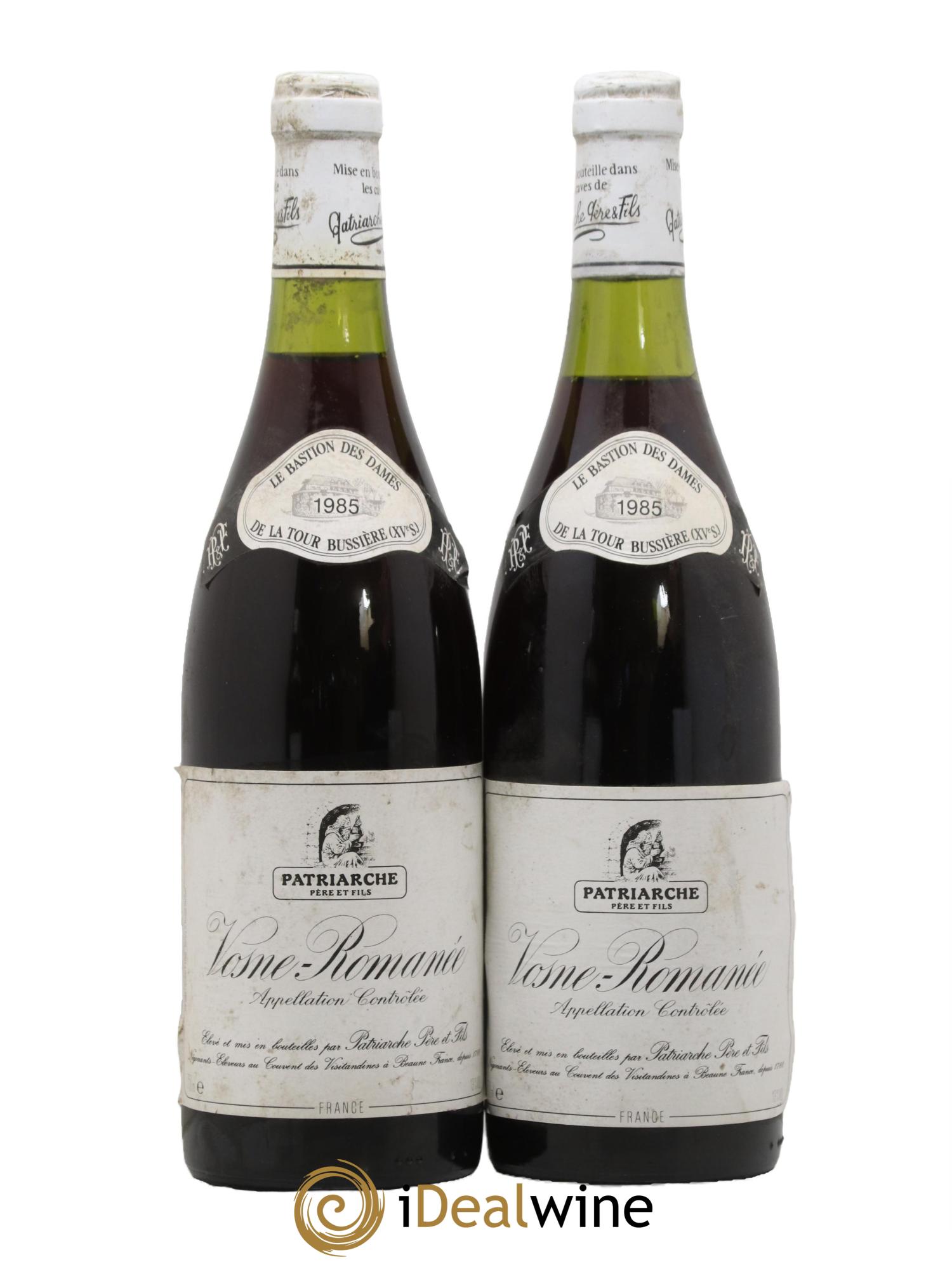 Vosne-Romanée Le bastion Des Dames De La Tour Bussière Patriarche 1985 - Lotto di 2 bottiglie - 0