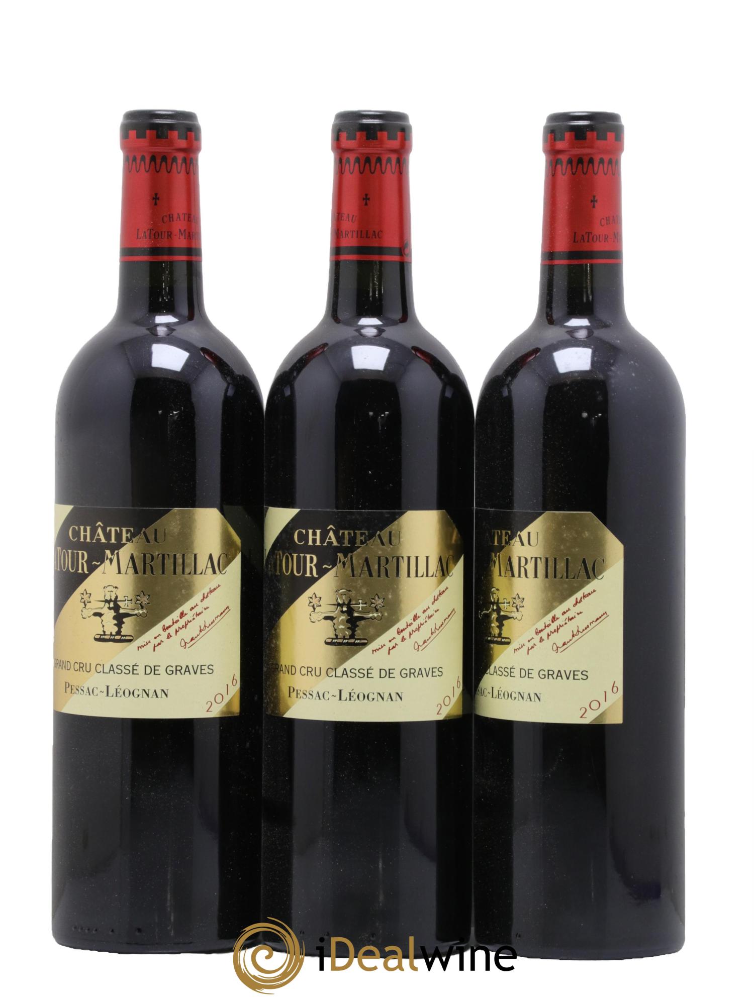 Château Latour-Martillac Cru Classé de Graves 2016 - Lot de 3 bouteilles - 0