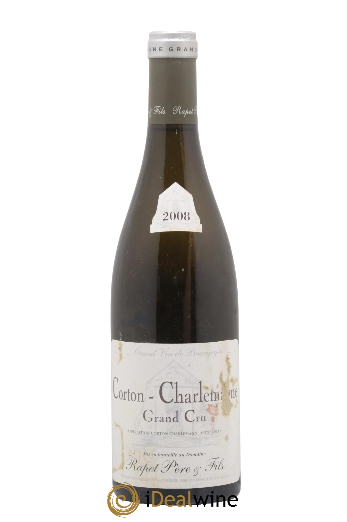 Corton-Charlemagne Grand Cru Rapet Père & Fils 2008 - Lot de 1 bouteille - 0