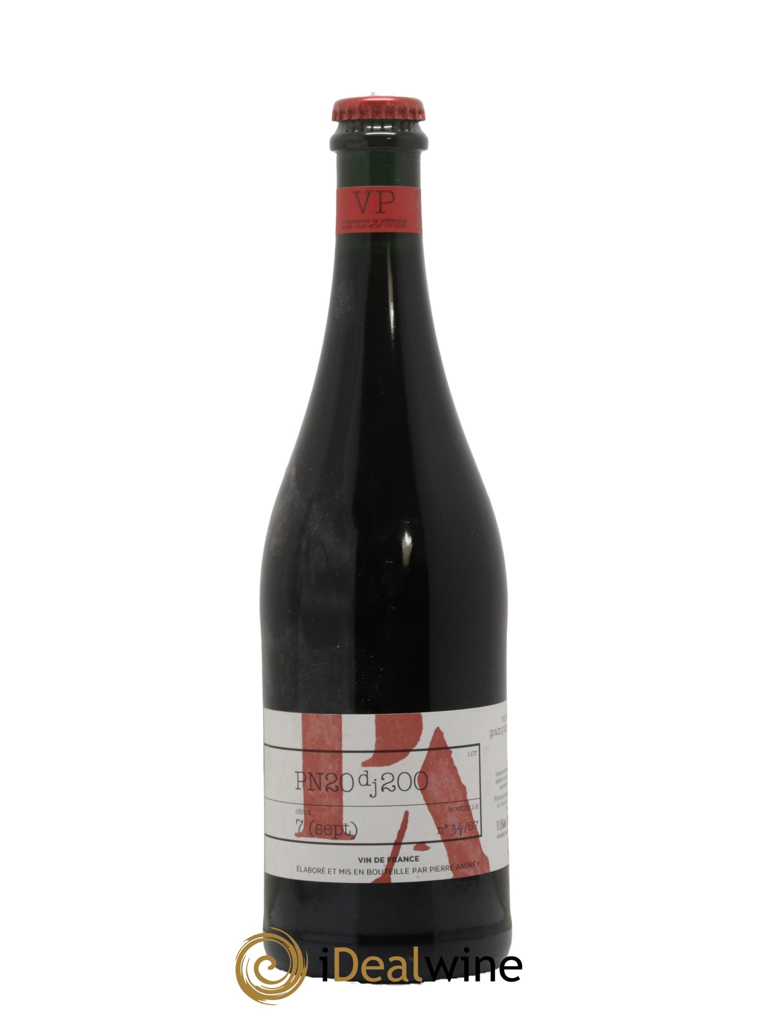 Vin de France Verba Pampinea Pinot Noir Florence Bouleaux et Pierre Andrey 2020 - Lot de 1 bouteille - 0