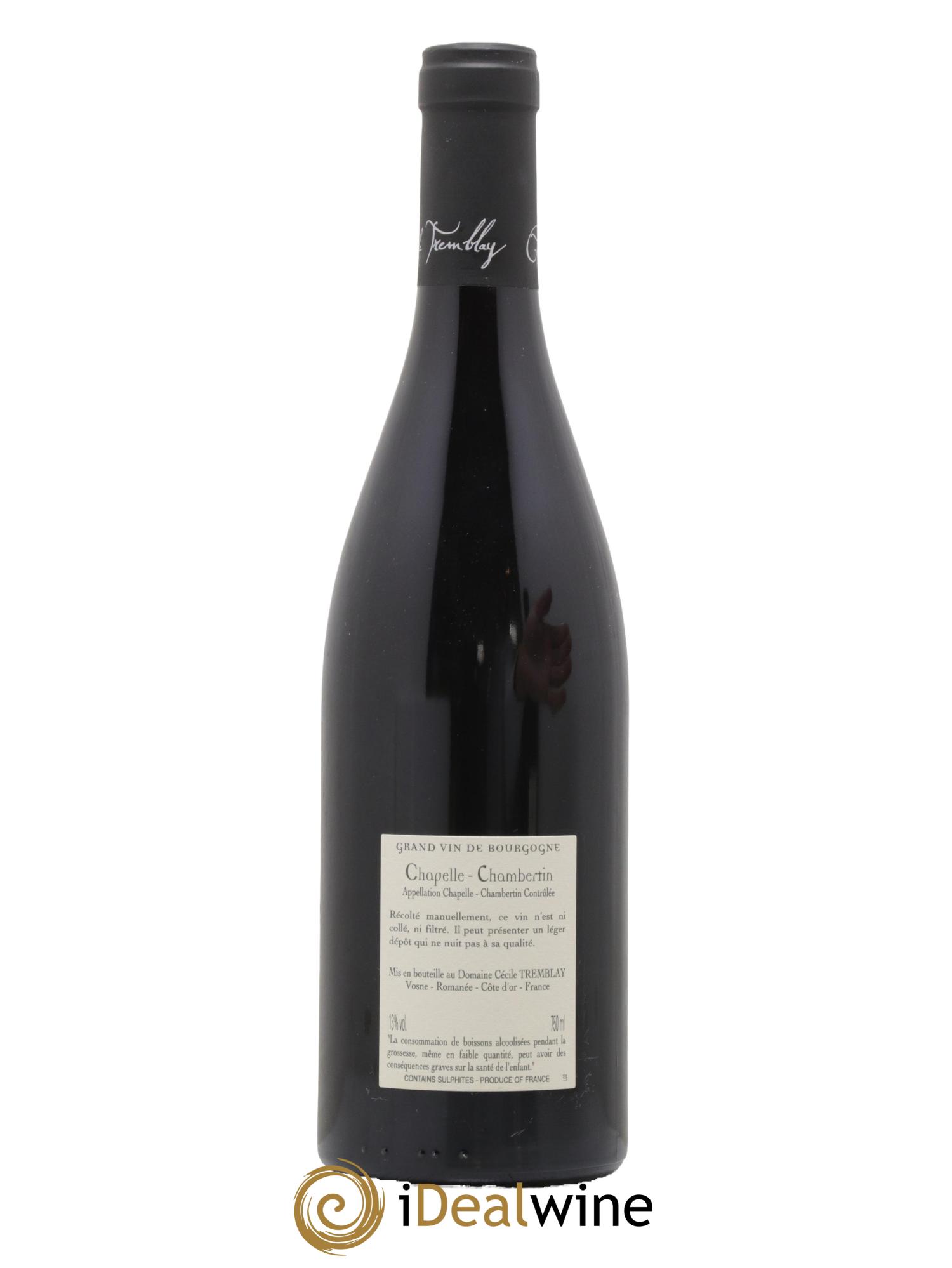 Chapelle-Chambertin Grand Cru Cécile Tremblay 2021 - Lot de 1 bouteille - 1