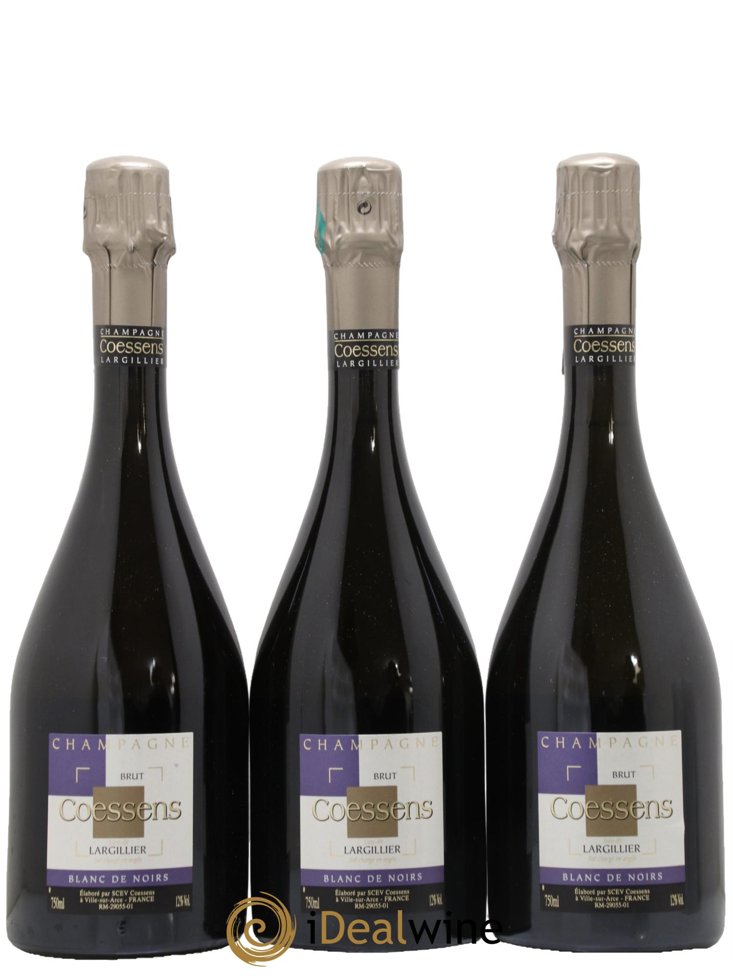 Champagne Largillier Maison Coessens 2013 - Lot de 3 bouteilles - 0