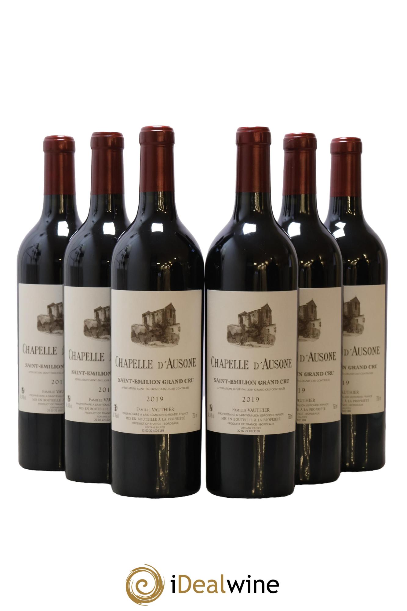 Chapelle d'Ausone Second Vin 2019 - Lot of 6 bottles - 0