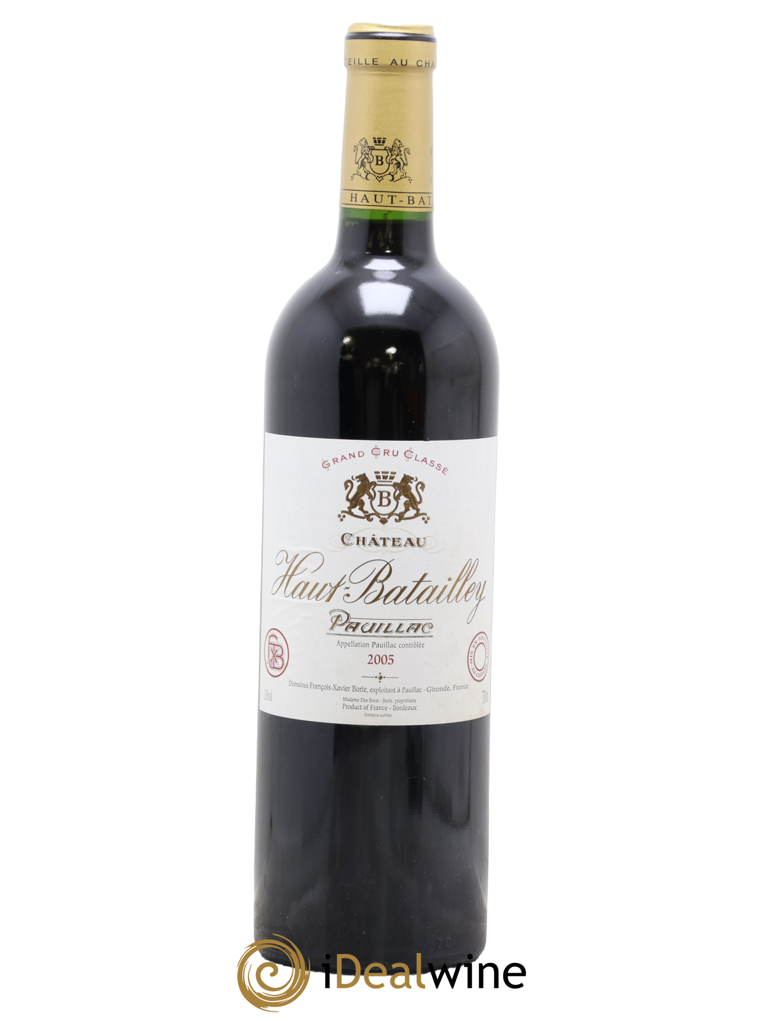 Château Haut Batailley 5ème Grand Cru Classé 2005 - Lot de 1 bouteille - 0