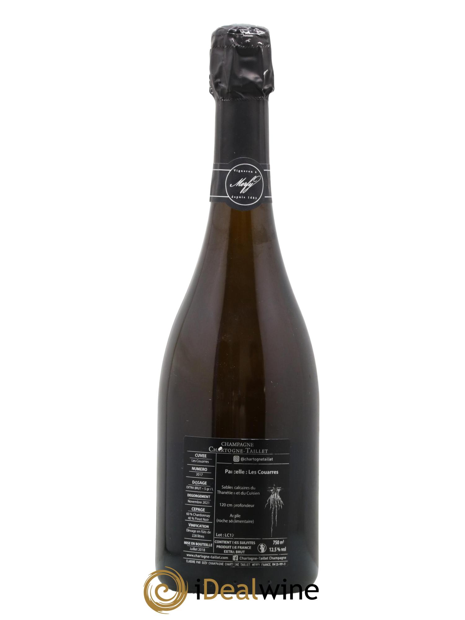 Les Couarres Château Extra-Brut Chartogne-Taillet 2017 - Lot de 1 bouteille - 1