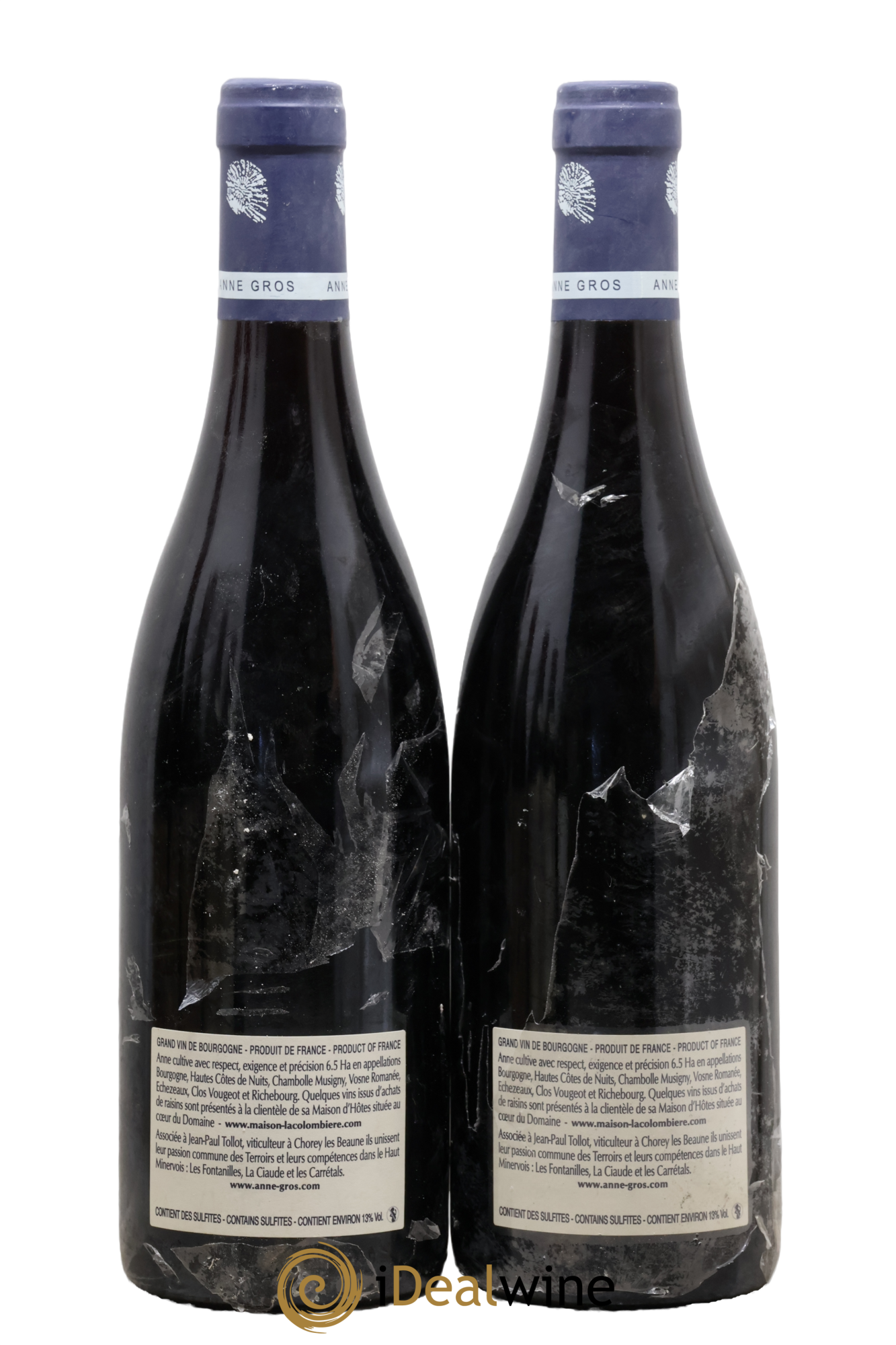 Echezeaux Grand Cru Les Loachausses Anne Gros 2010 - Lotto di 2 bottiglie - 1