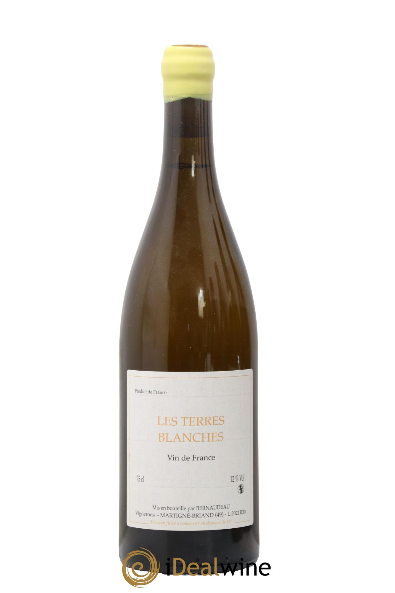 Vin de France Les Terres Blanches Stéphane Bernaudeau 2021 - Lot de 1 bouteille - 0
