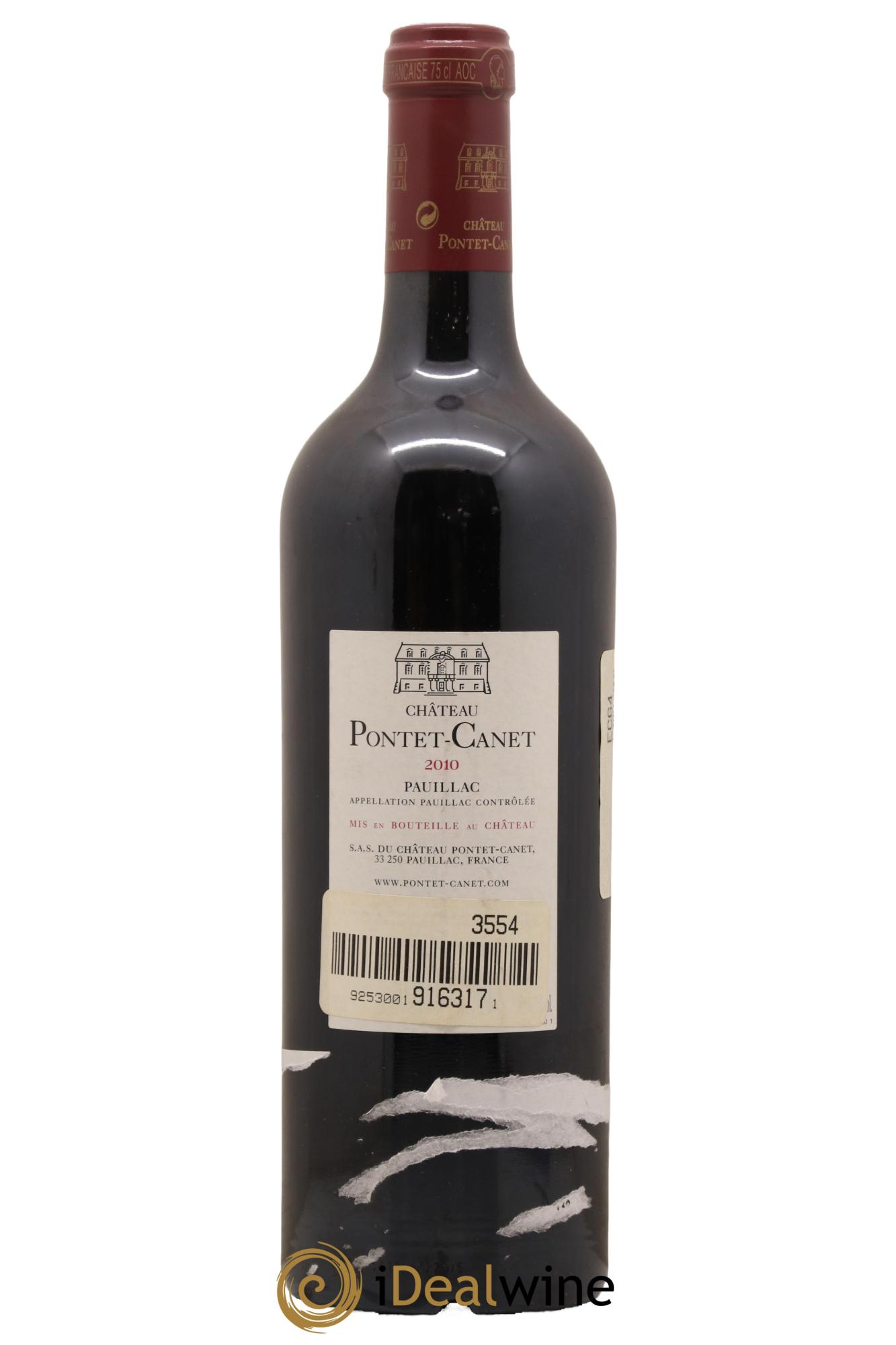Château Pontet Canet 5ème Grand Cru Classé 2010 - Lot de 1 bouteille - 1