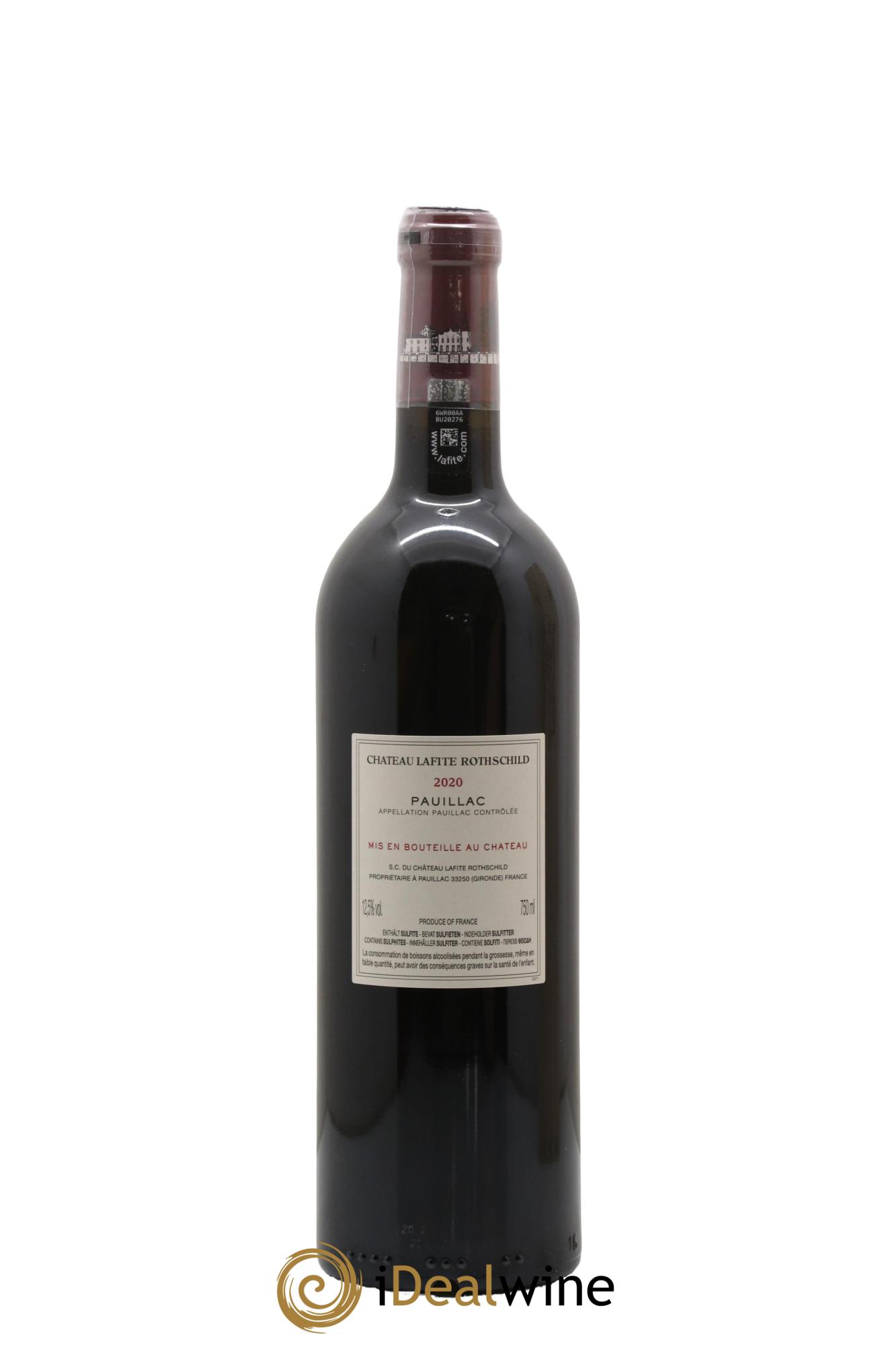 Château Lafite Rothschild 1er Grand Cru Classé 2020 - Lot of 1 bottle - 2