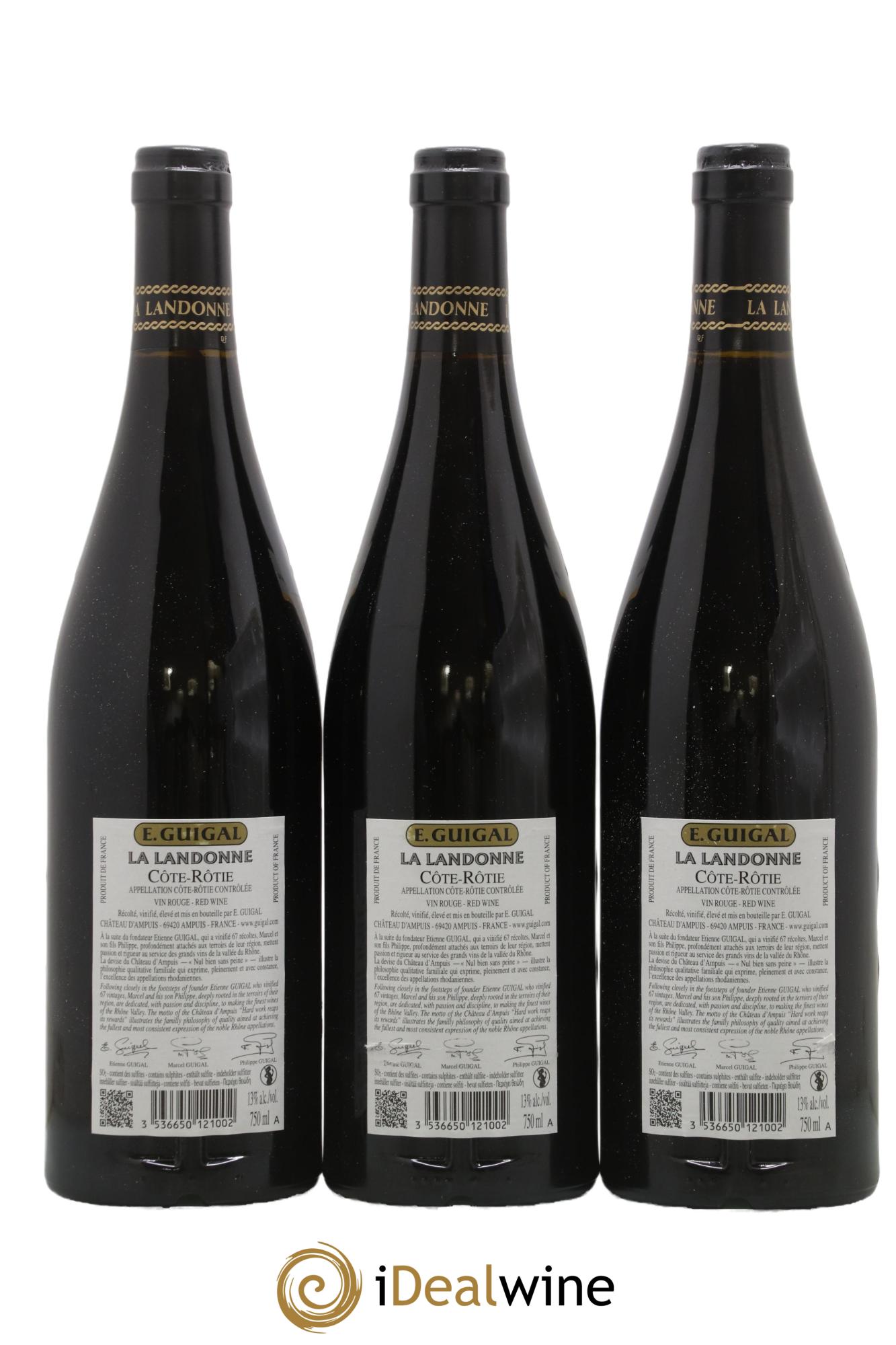 Côte-Rôtie La Landonne Guigal 2020 - Lot de 3 bouteilles - 1