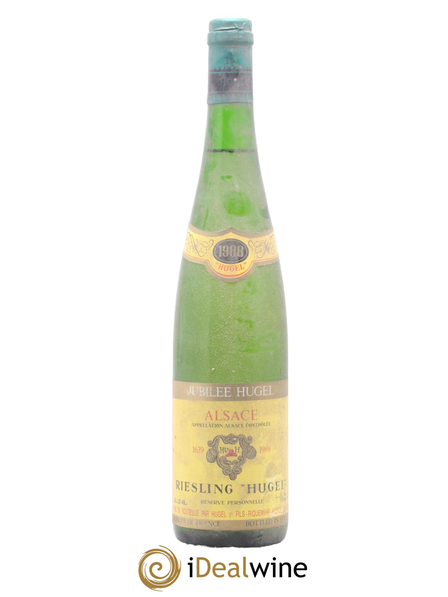 Riesling Réserve Personnelle Jubilee Hugel (Domaine) 1988 - Lot de 1 bouteille - 0