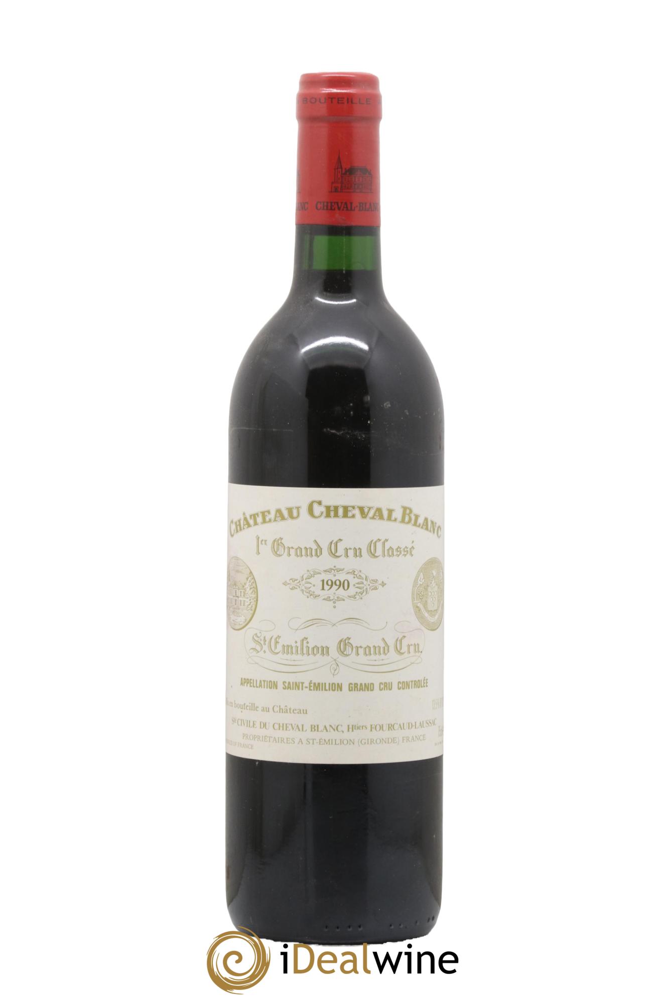 Château Cheval Blanc 1er Grand Cru Classé A 1990 - Lot de 1 bouteille - 0