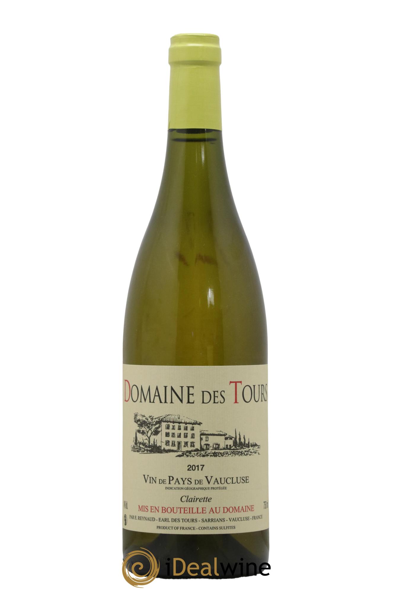 IGP Vaucluse (Vin de Pays de Vaucluse) Domaine des Tours Clairette Emmanuel Reynaud 2017 - Lot of 1 bottle - 0