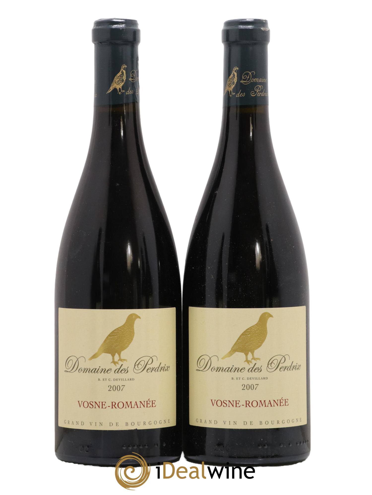 Vosne-Romanée Perdrix (Domaine des) 2007 - Lot de 2 bouteilles - 0