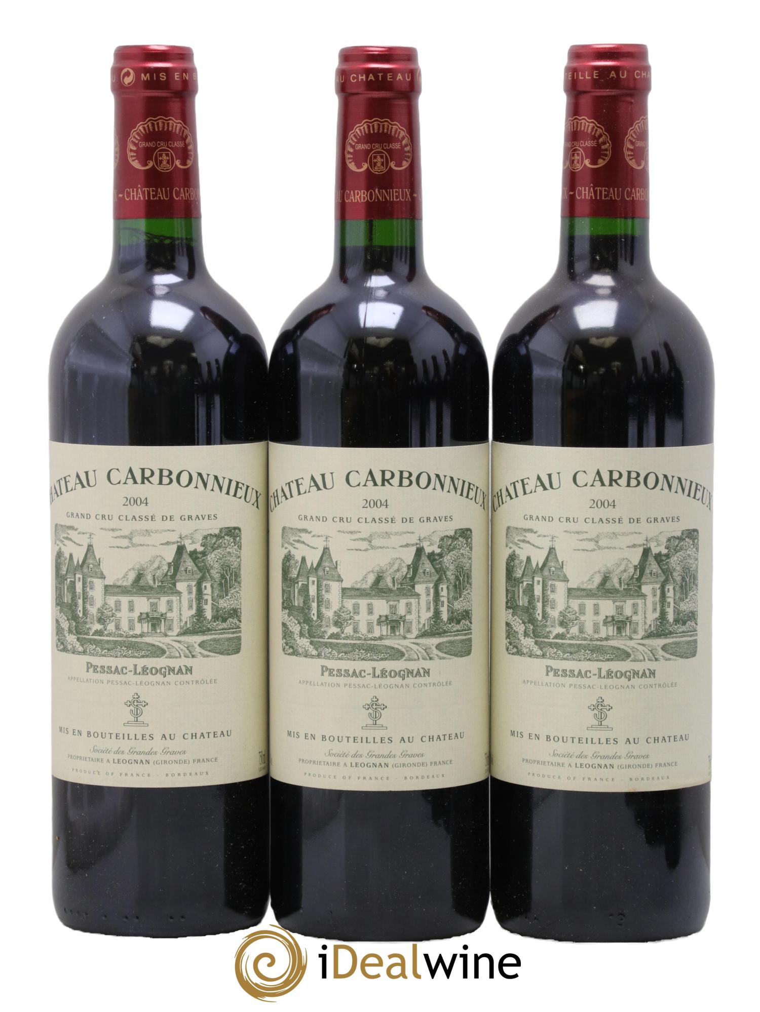 Château Carbonnieux Cru Classé de Graves 2004 - Posten von 3 Flaschen - 0