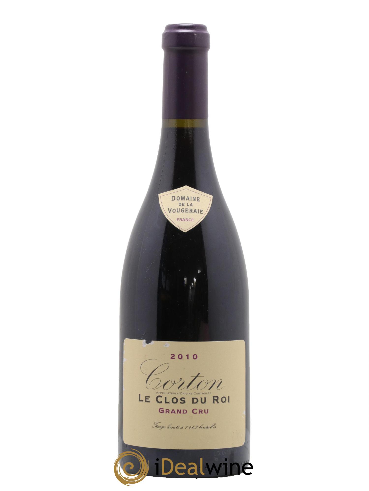 Corton Grand Cru Le Clos du Roi La Vougeraie 2010 - Lot de 1 bouteille - 0