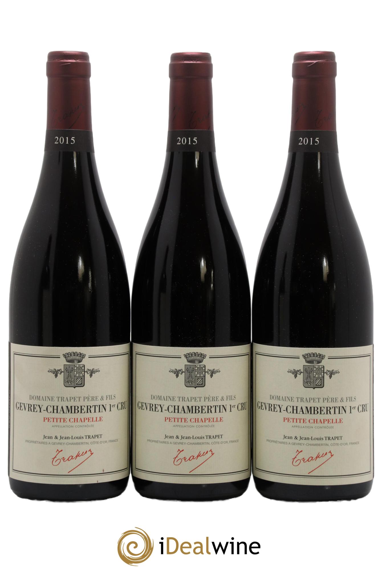 Gevrey-Chambertin 1er Cru Petite Chapelle Domaine Trapet 2015 - Lot of 3 bottles - 0