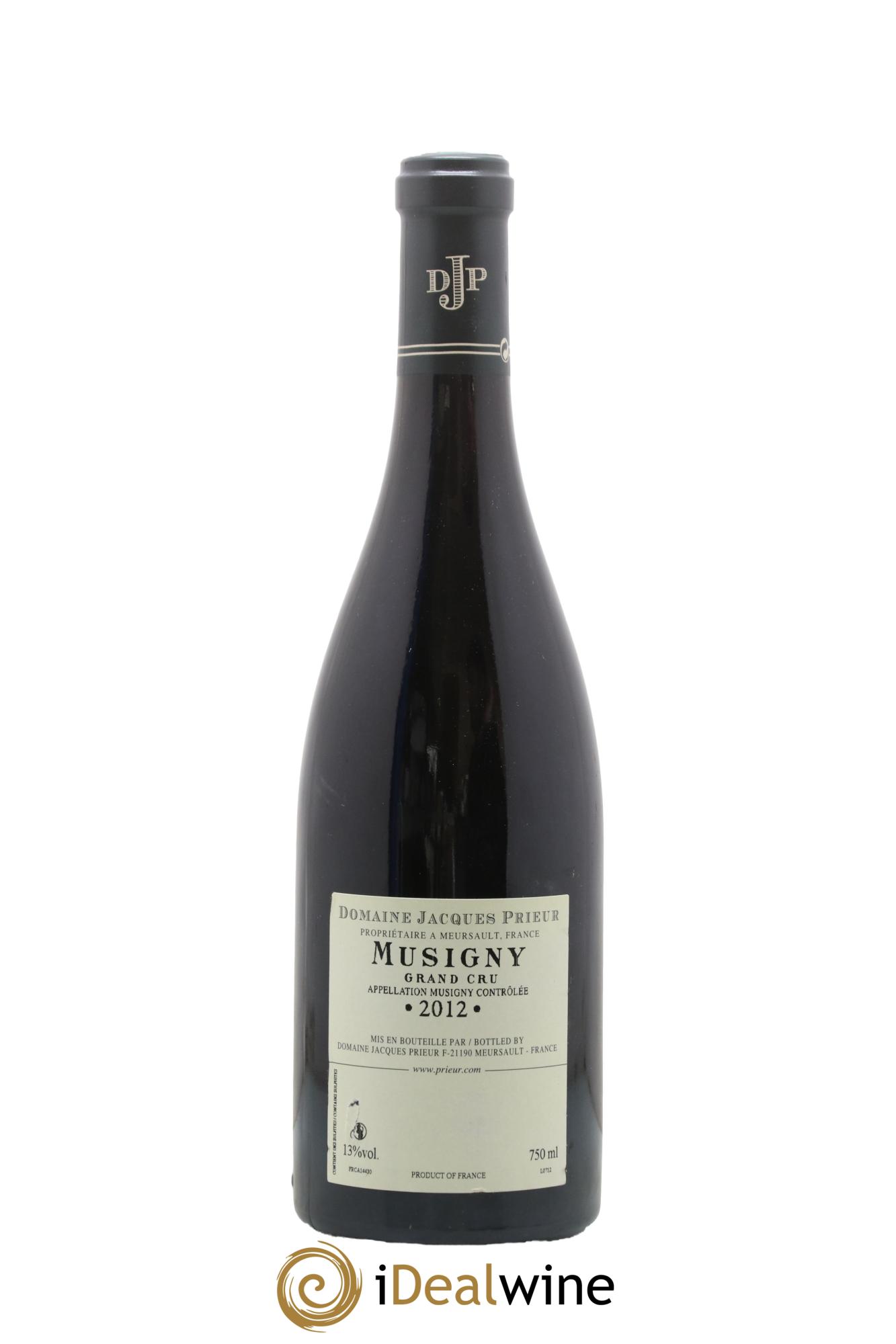 Musigny Grand Cru Jacques Prieur (Domaine) 2012 - Lot de 1 bouteille - 1