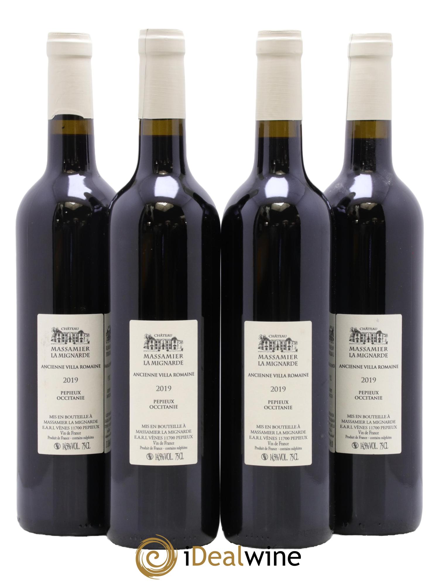 Vin de France Massamier La Mignarde Domus Maximus 2019 - Lot de 4 bouteilles - 1
