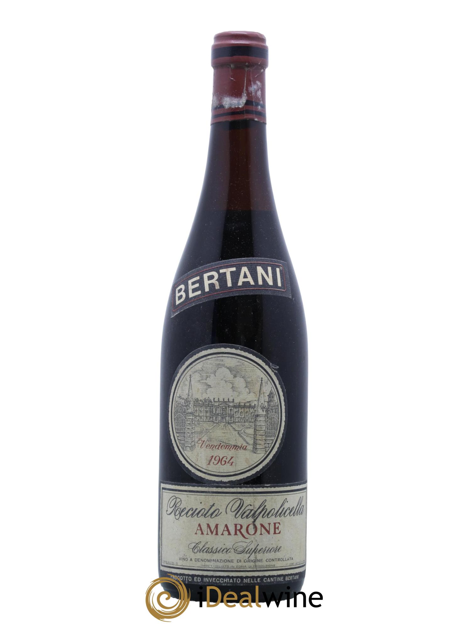 Amarone della Valpolicella Classico DOC Bertani 1964 - Lot de 1 bouteille - 0