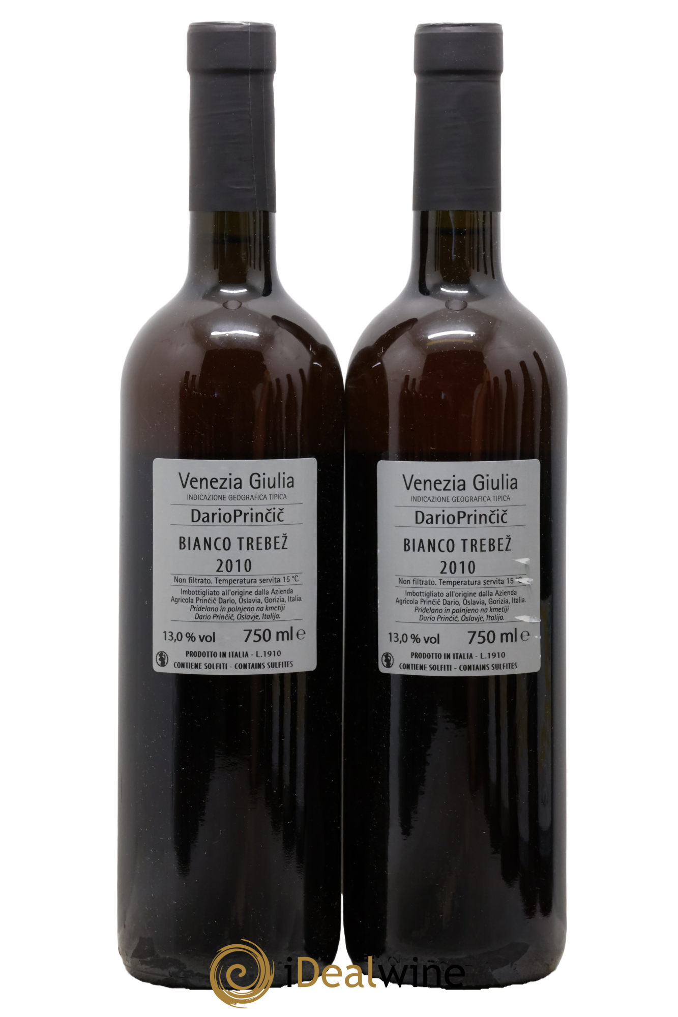 IGT Venezia Giulia Bianco Trebez Dario Princic 2010 - Lot of 2 bottles - 1