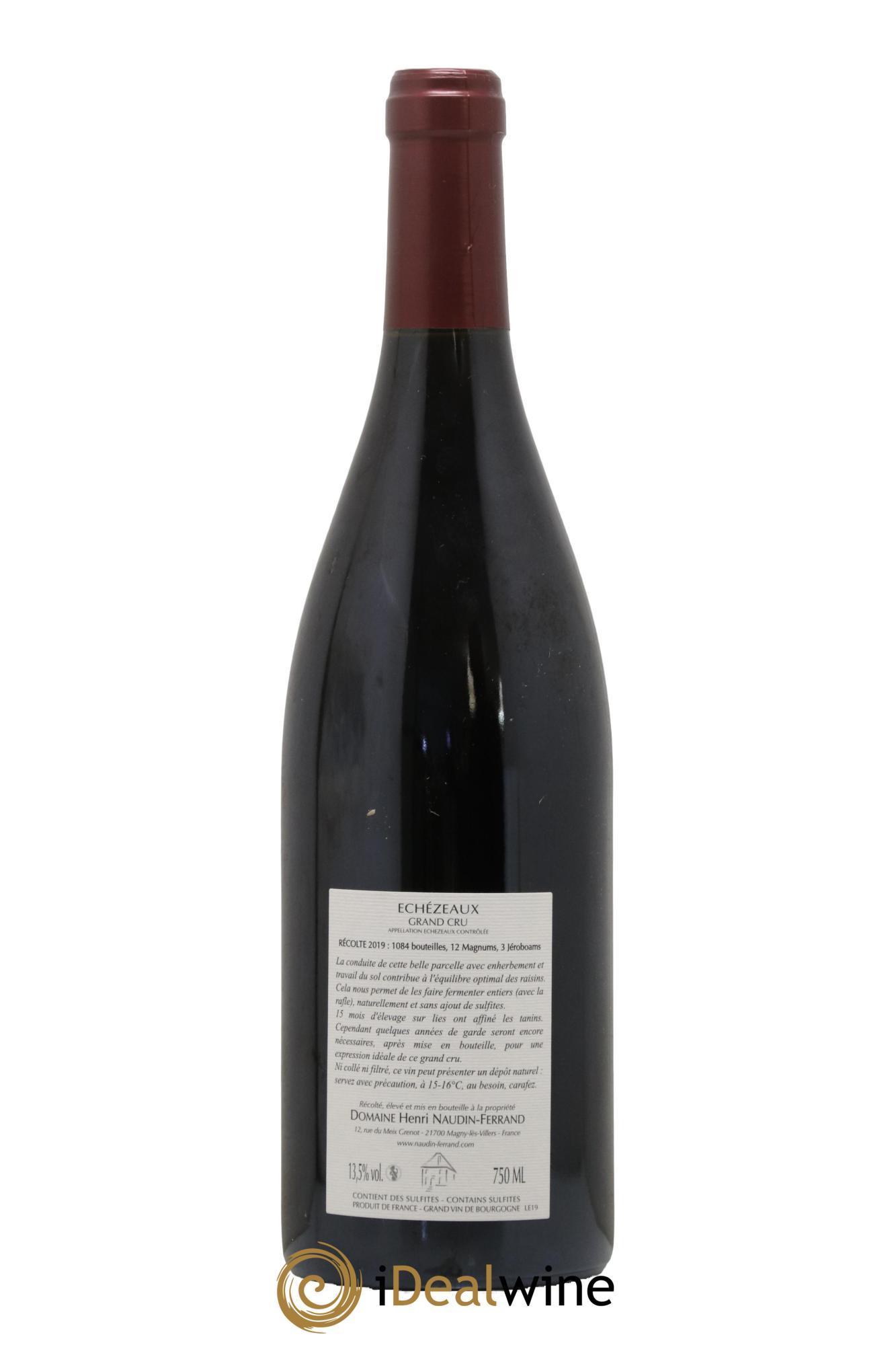 Echezeaux Grand Cru Naudin-Ferrand (Domaine) 2019 - Lotto di 1 bottiglia - 1