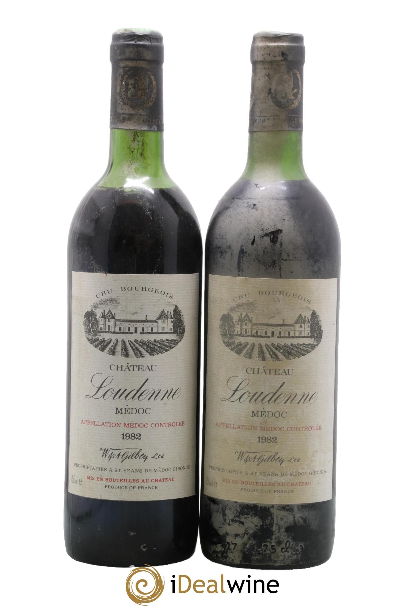 Château Loudenne Cru Bourgeois 1982 - Lot de 2 bouteilles - 0