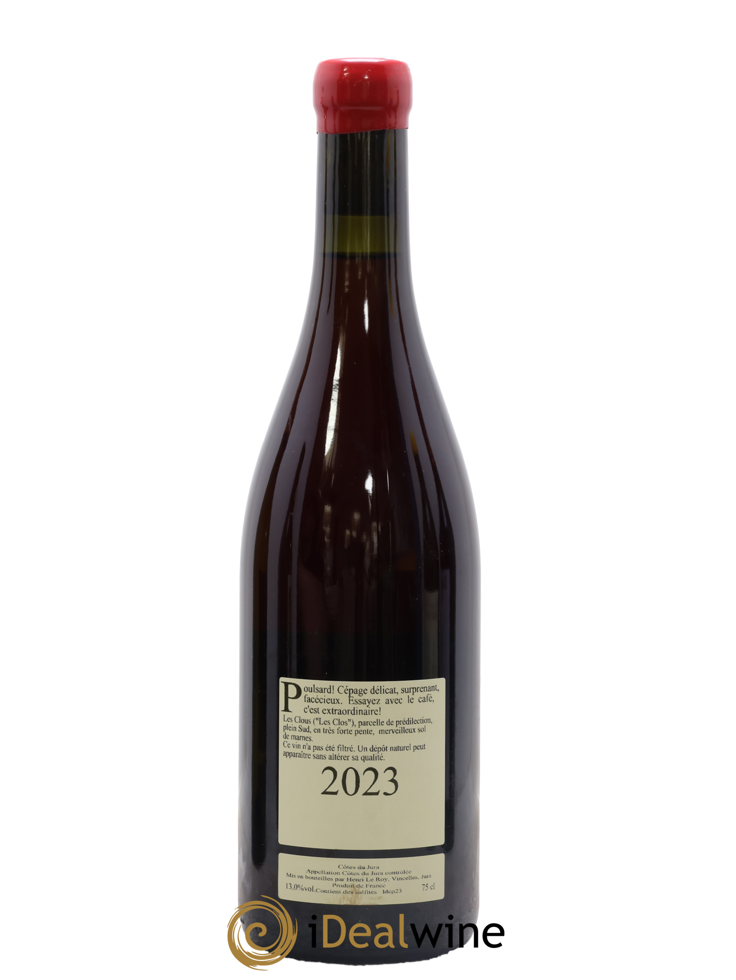 Côtes du Jura Poulsard Les Clous Domaine L'Aigle À Deux Têtes 2023 - Lot de 1 bouteille - 1
