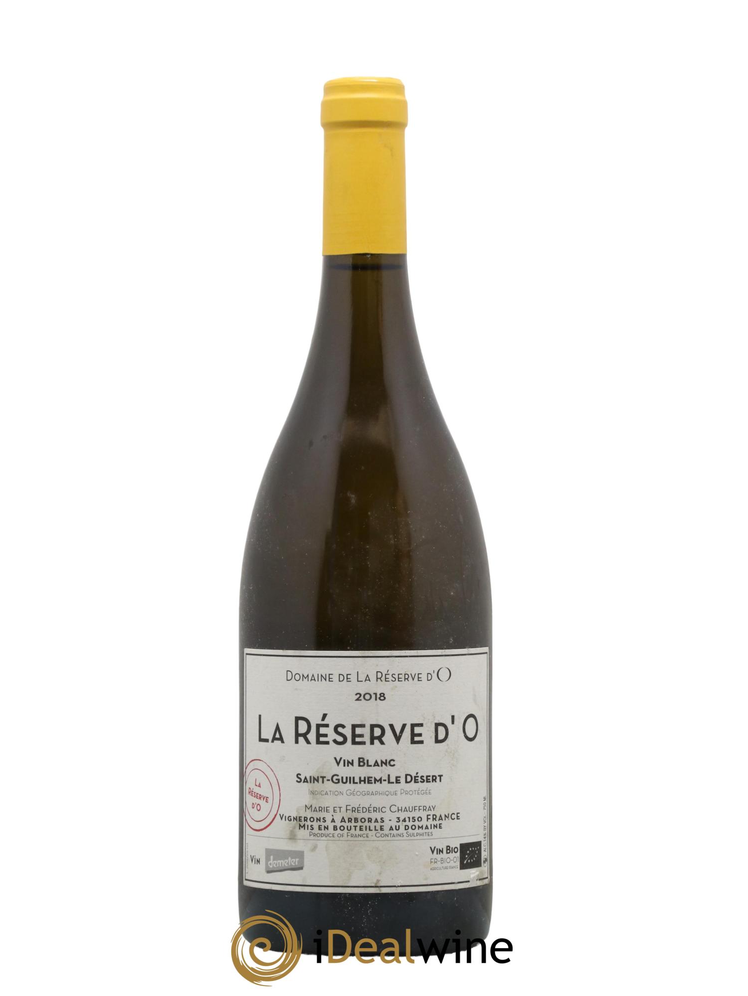 Languedoc La Reserve d O Domaine de la Reserve d O 2018 - Lot de 1 bouteille - 0