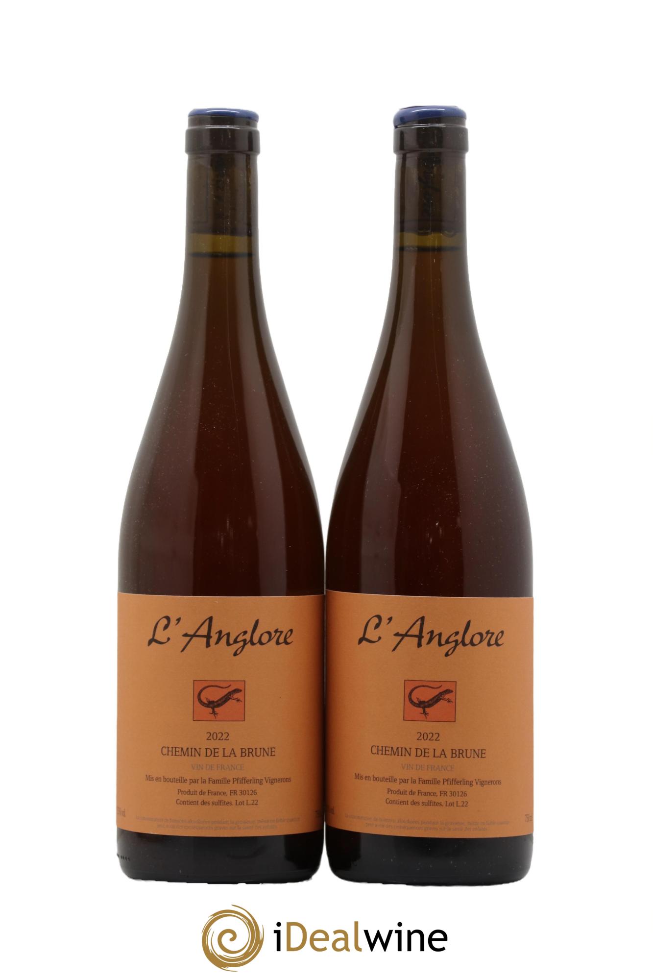 Vin de France Chemin de la brune L'Anglore 2022 - Lot de 2 bouteilles - 0