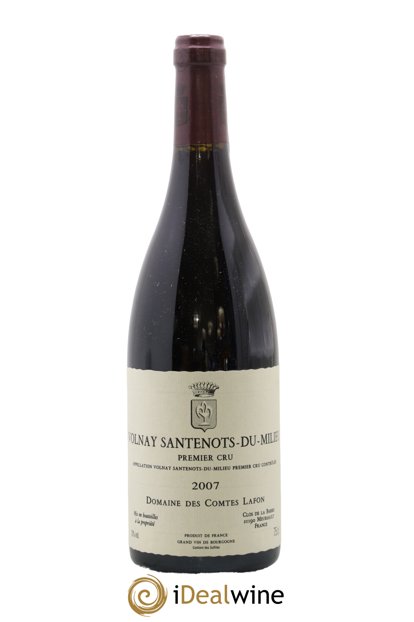 Volnay 1er Cru Santenots du Milieu Comtes Lafon (Domaine des) 2007 - Lot de 1 bouteille - 0