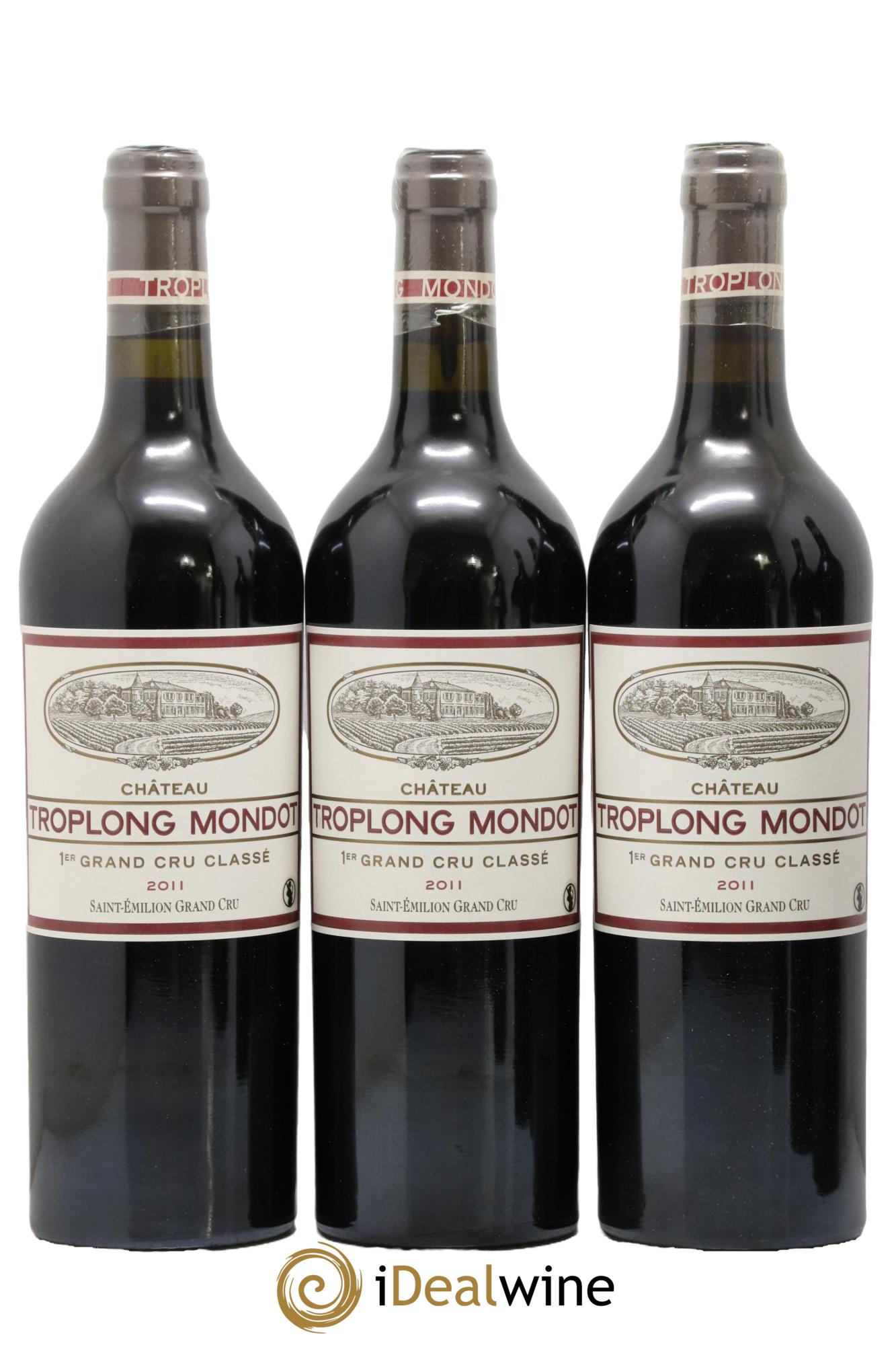 Château Troplong Mondot 1er Grand Cru Classé B  2011 - Lot of 6 bottles - 1