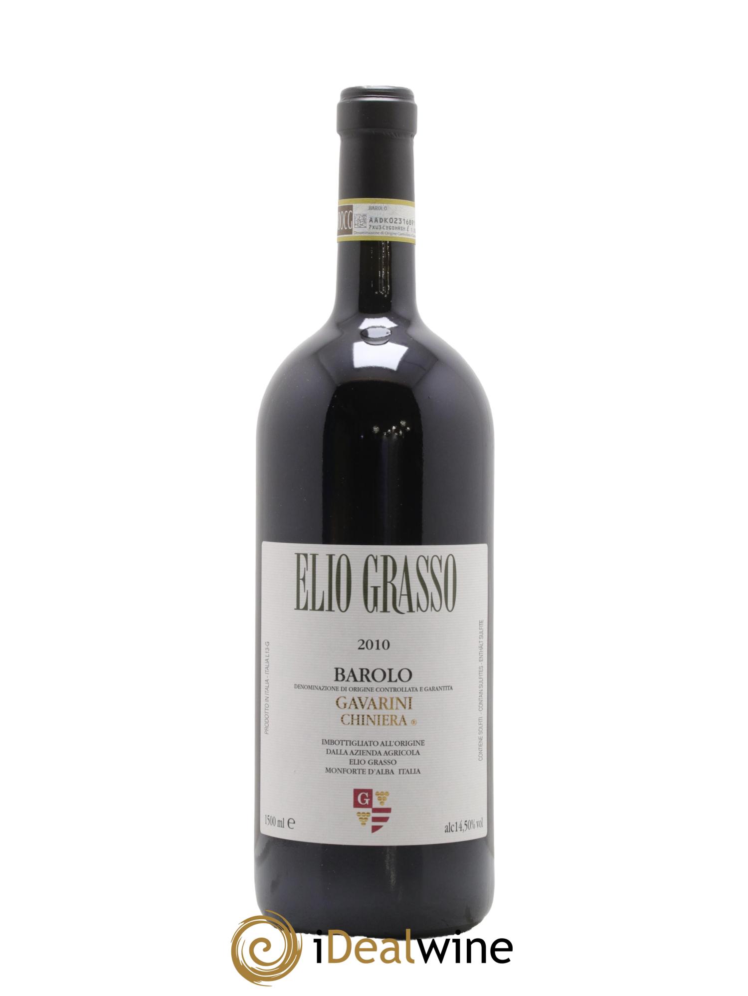 Barolo DOCG Gavarini Chiniera Elio Grasso 2010 - Lot de 1 magnum - 1