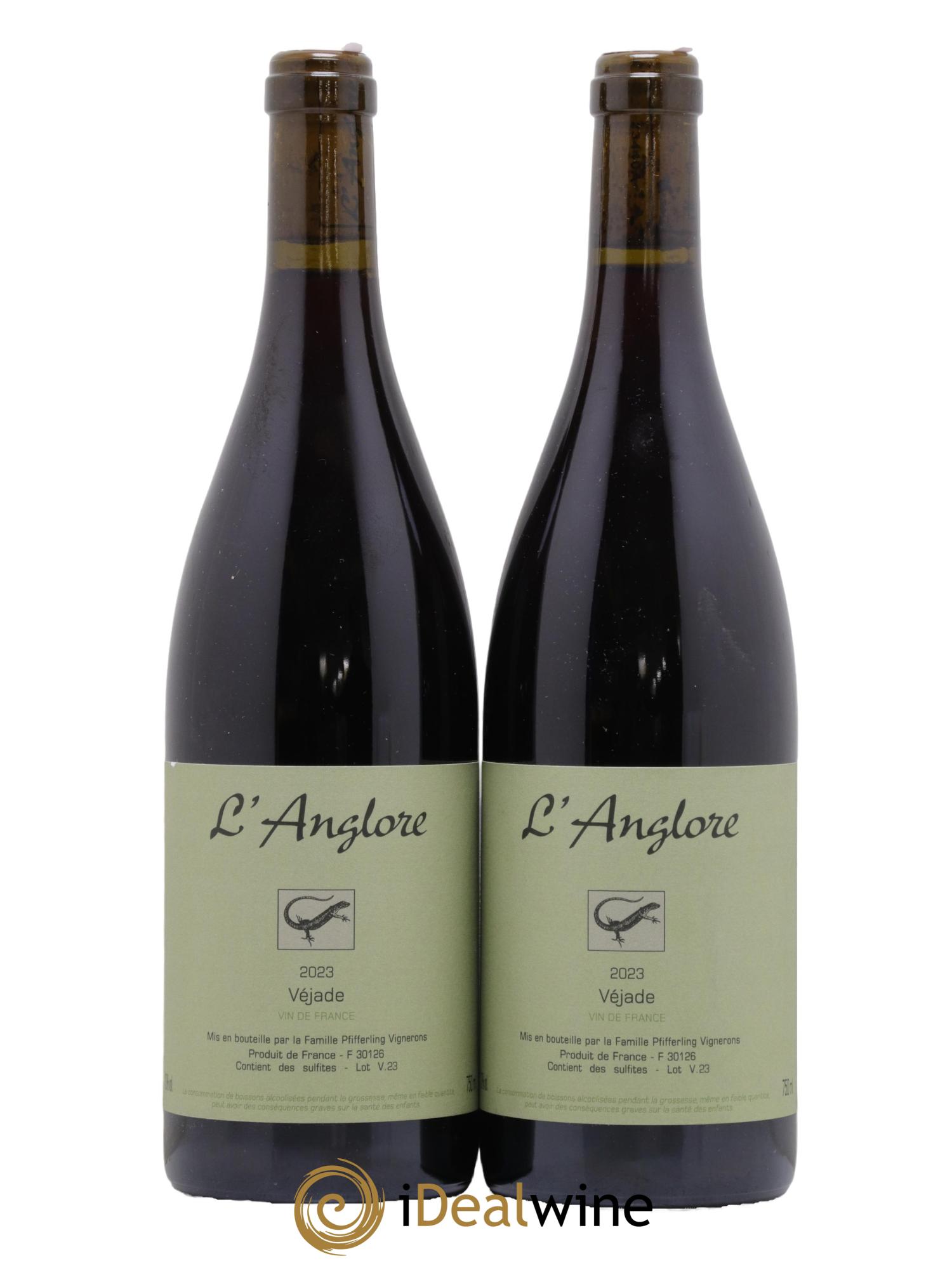 Vin de France Véjade L'Anglore 2023 - Lot de 2 bouteilles - 0