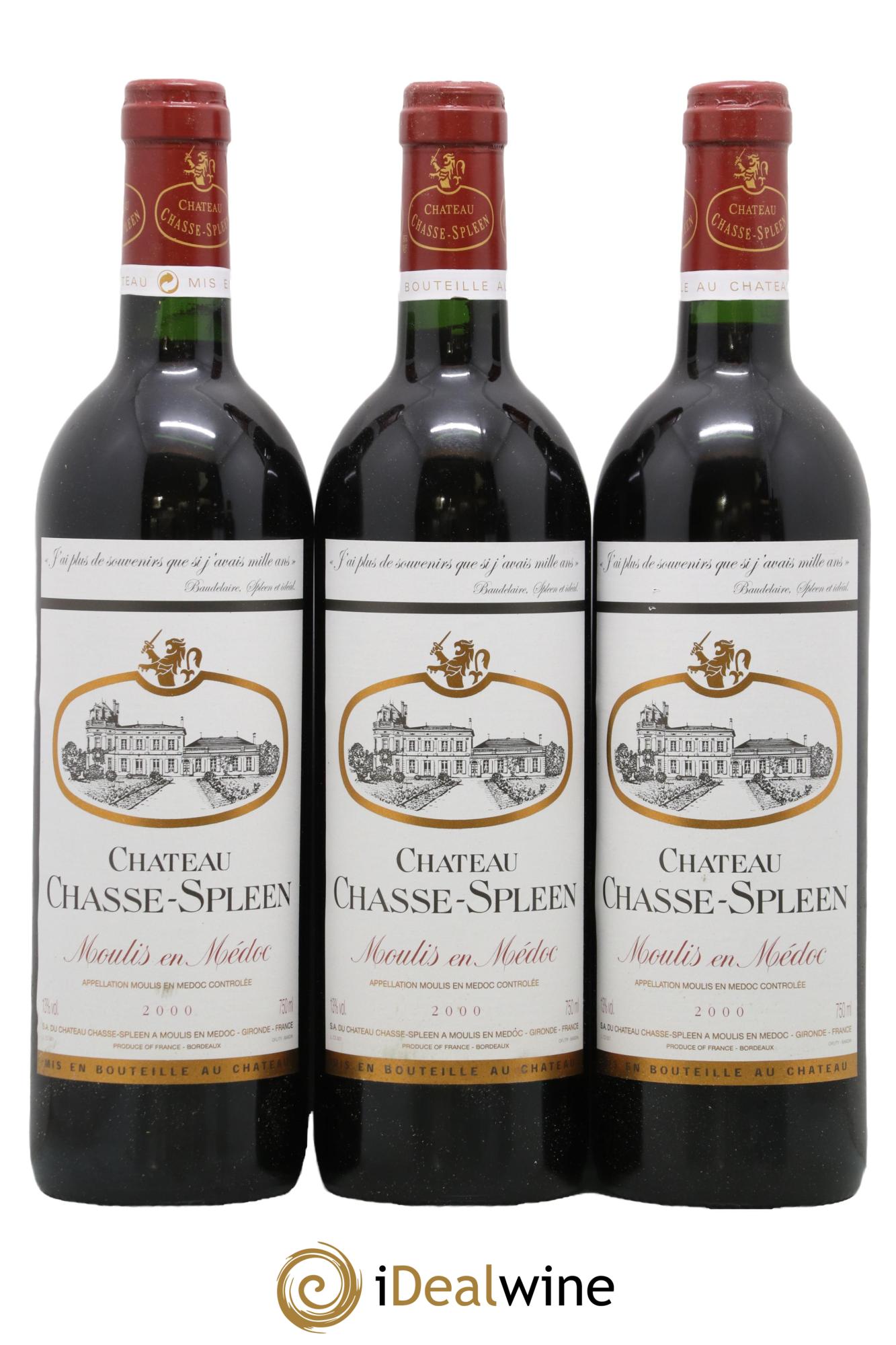 Château Chasse Spleen 2000 - Lot de 12 bouteilles - 3