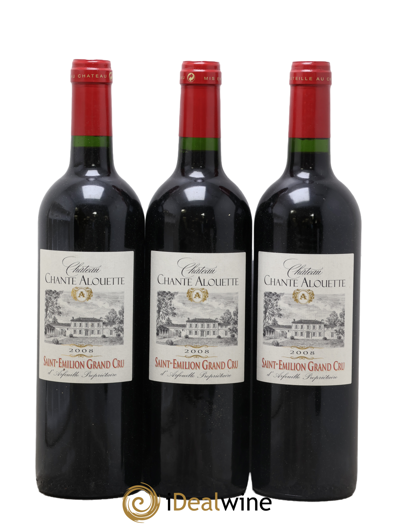 Saint-Émilion Grand Cru Château Chante Alouette 2008 - Posten von 3 Flaschen - 0