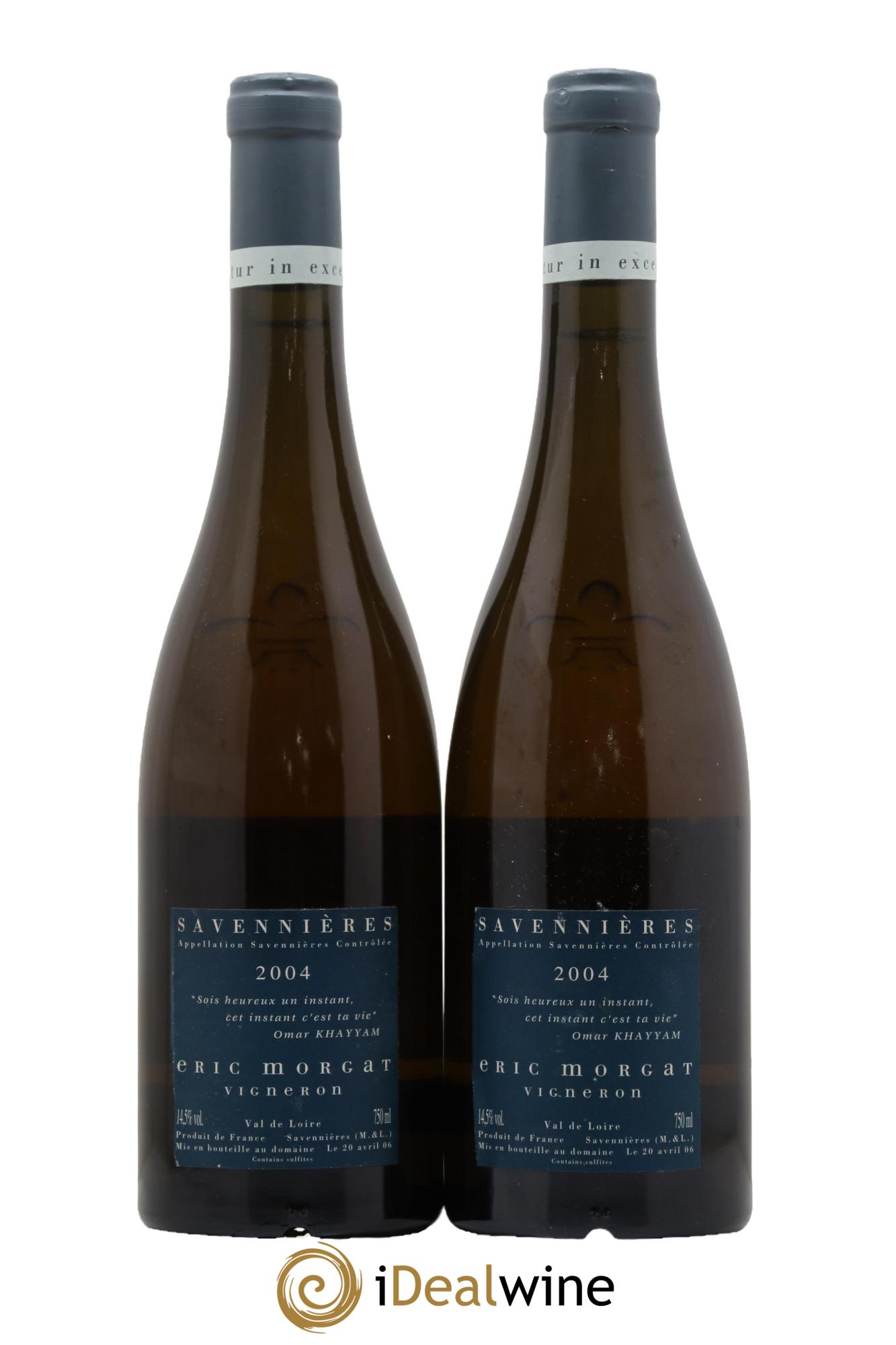 Savennières L'Enclos Eric Morgat 2004 - Lot de 2 bouteilles - 1