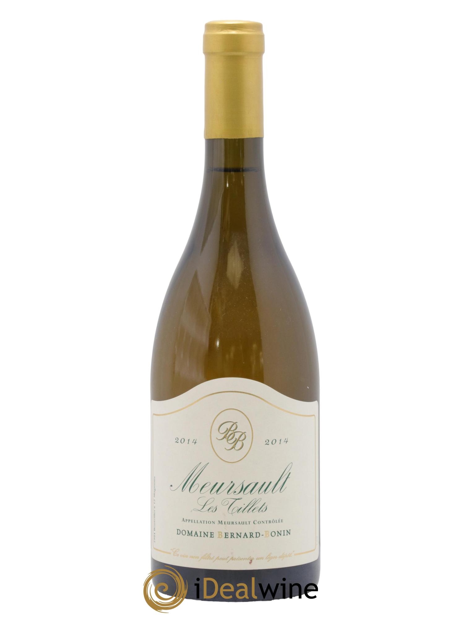 Meursault Les Tillets Bernard Bonin 2014 - Lot de 1 bouteille - 0