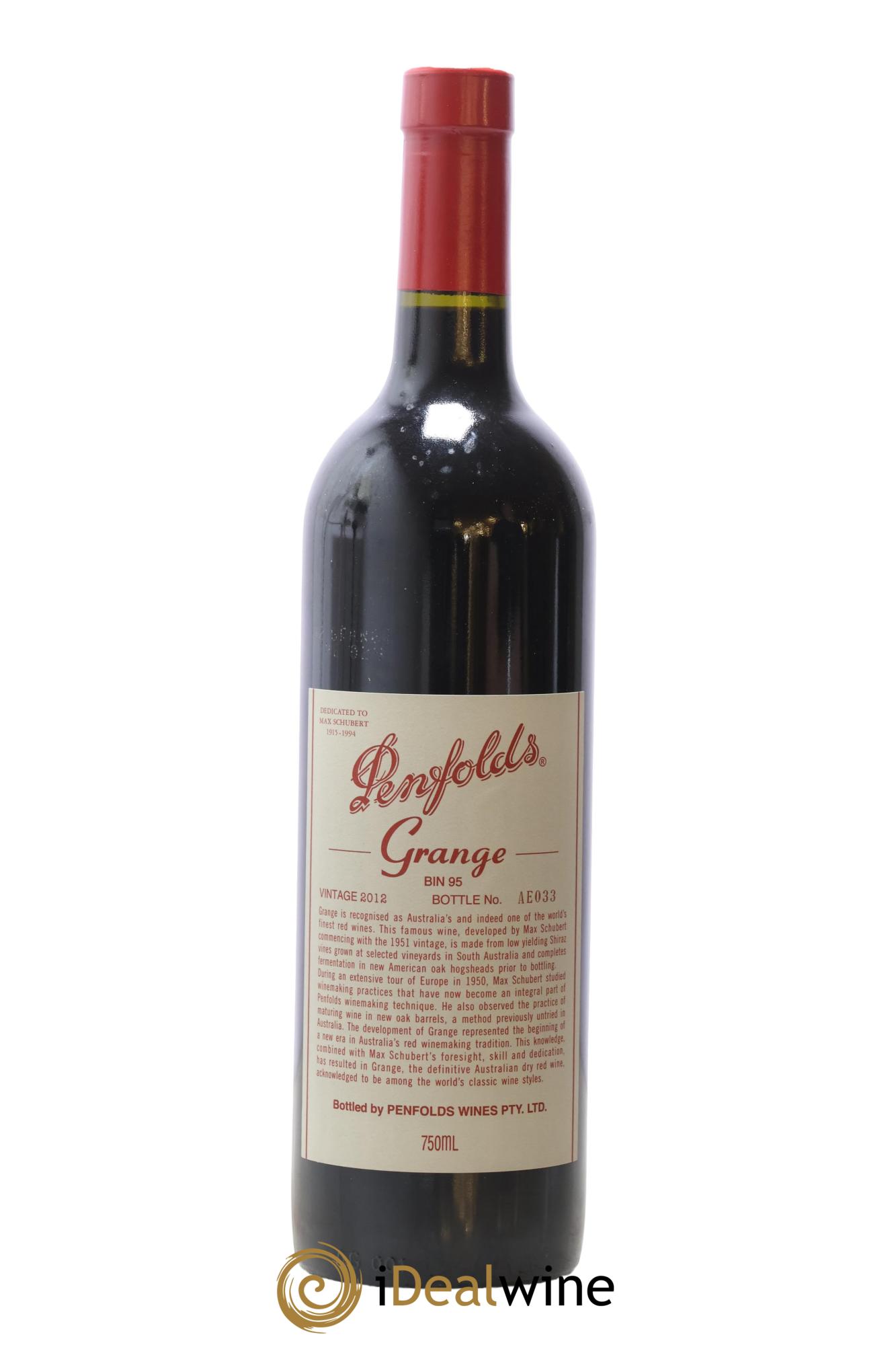 South Australia Penfolds Wines Grange Bin 95 2012 - Lotto di 1 bottiglia - 0