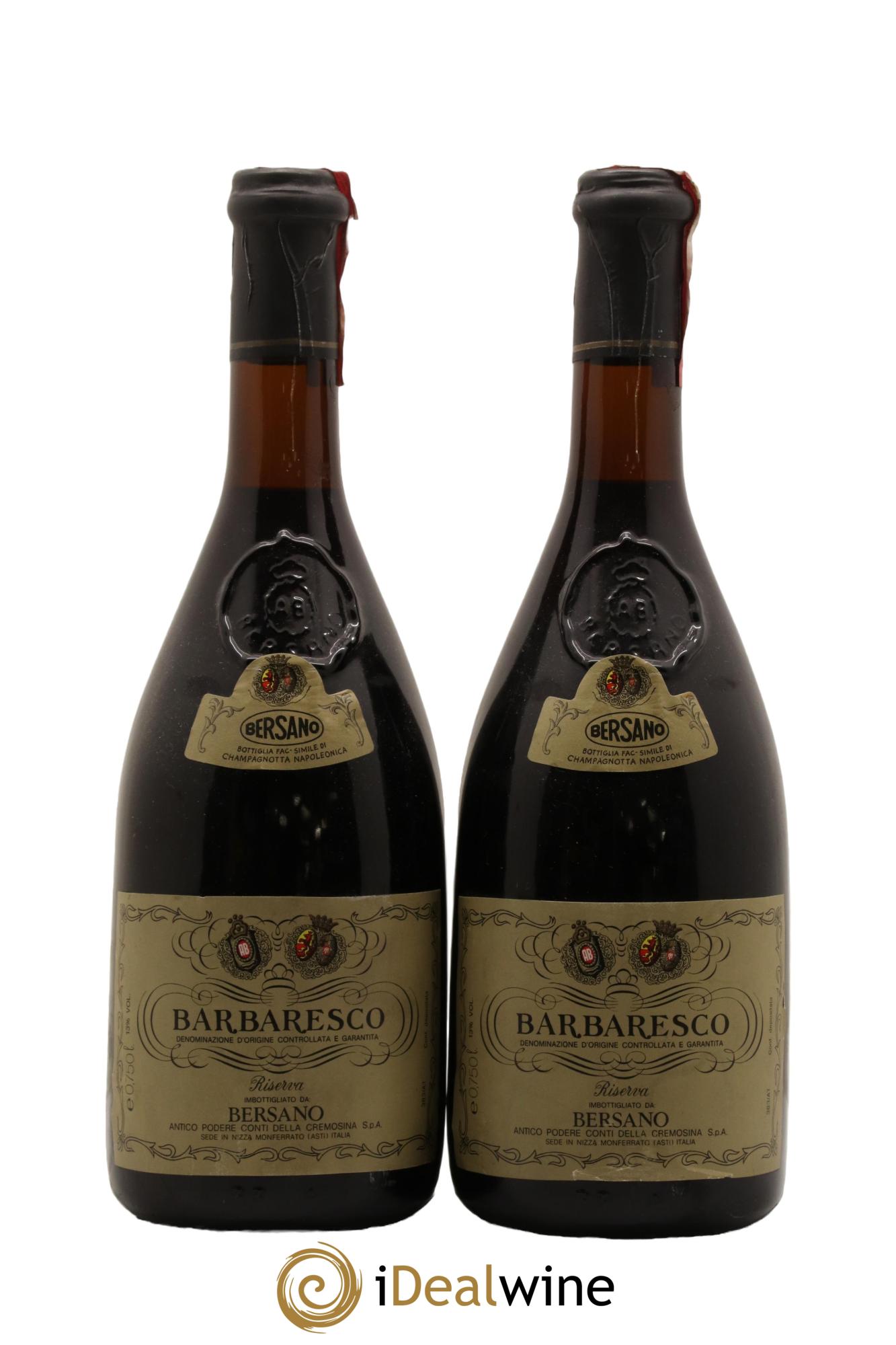 Barbaresco DOCG Riserva Bersano 1981 - Lotto di 2 bottiglie - 0