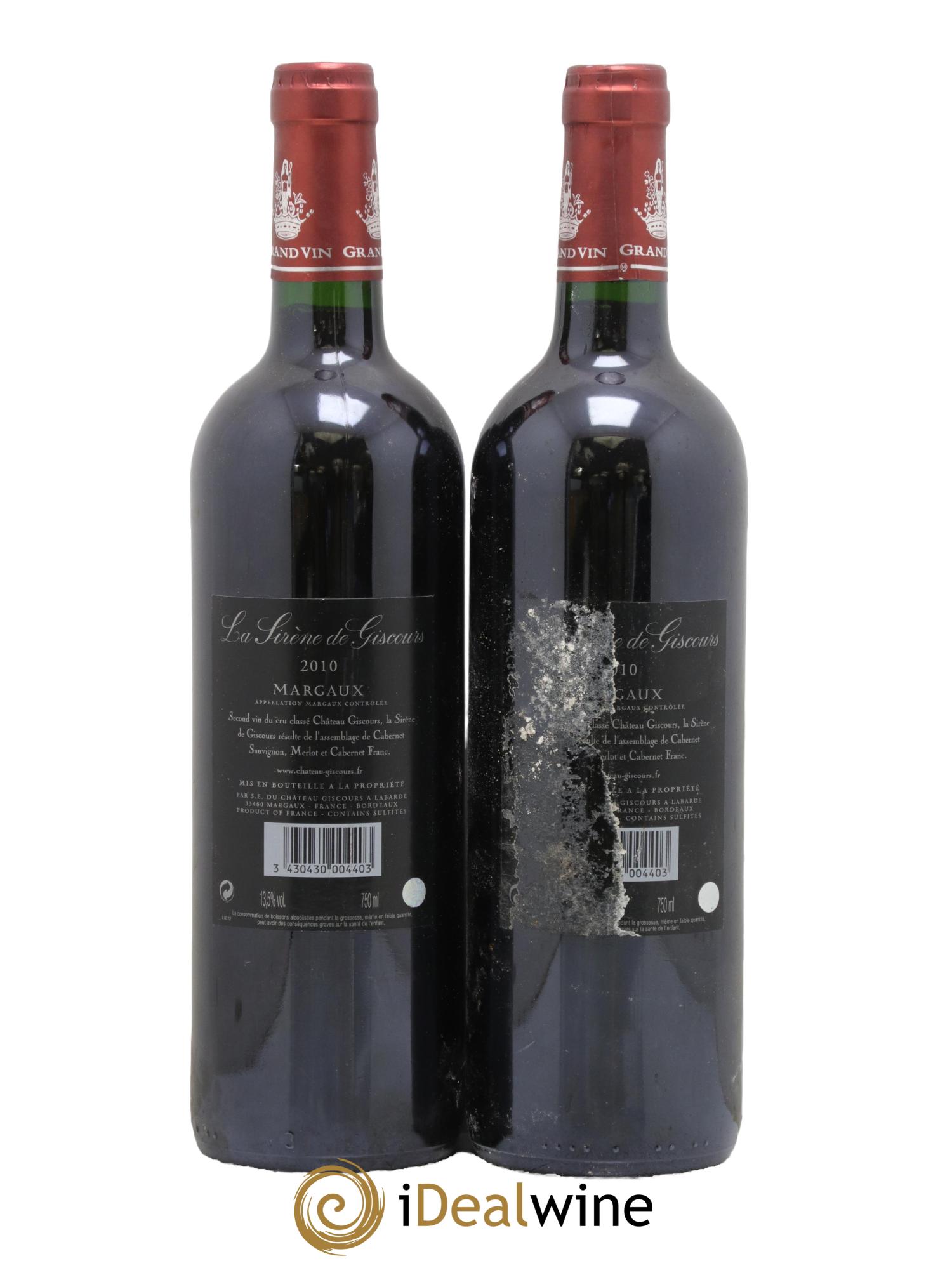 La Sirène de Giscours 2010 - Posten von 2 Flaschen - 1