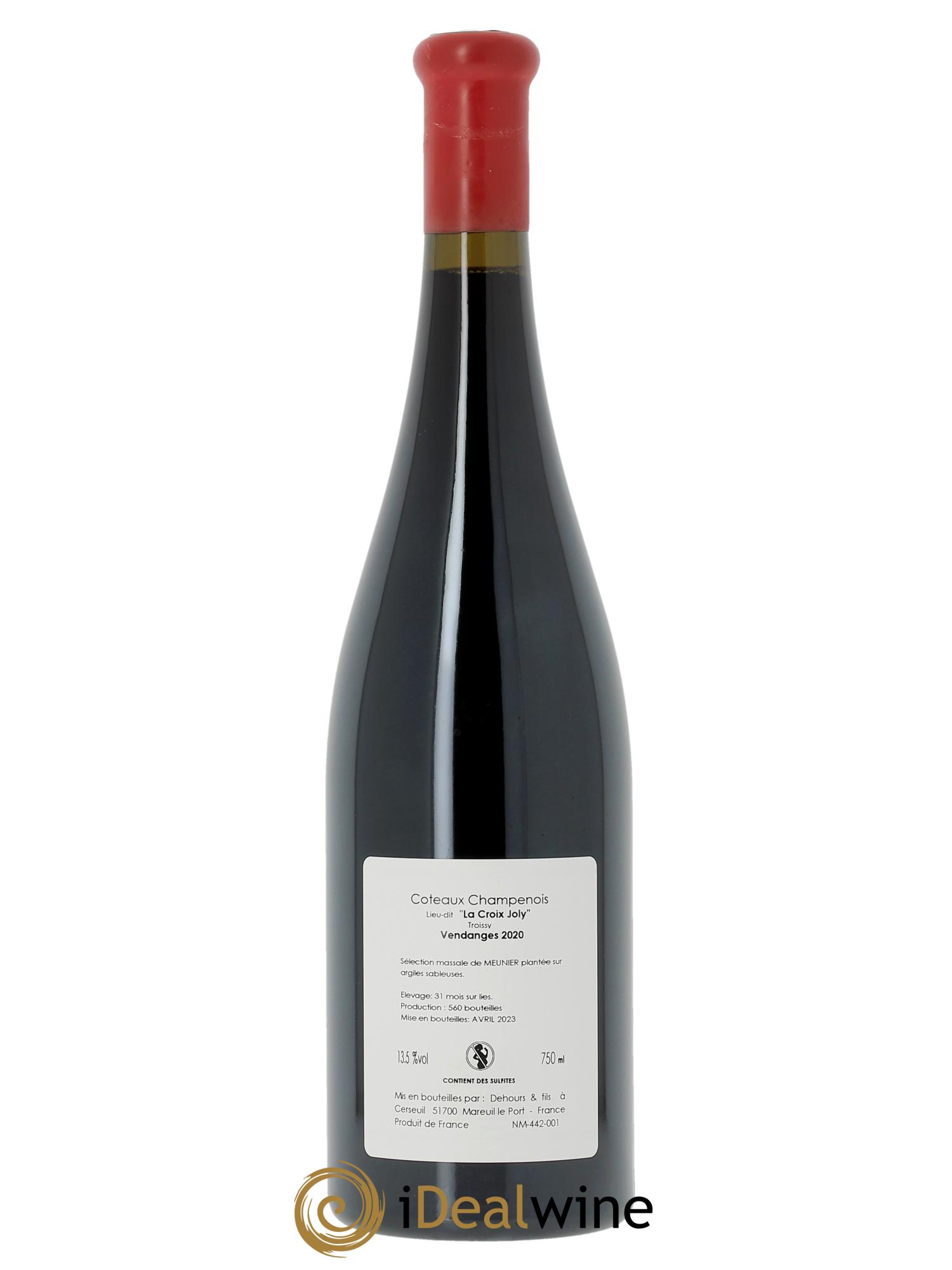 Coteaux Champenois La Croix Joly Dehours & Fils 2020 - Lot de 1 bouteille - 1