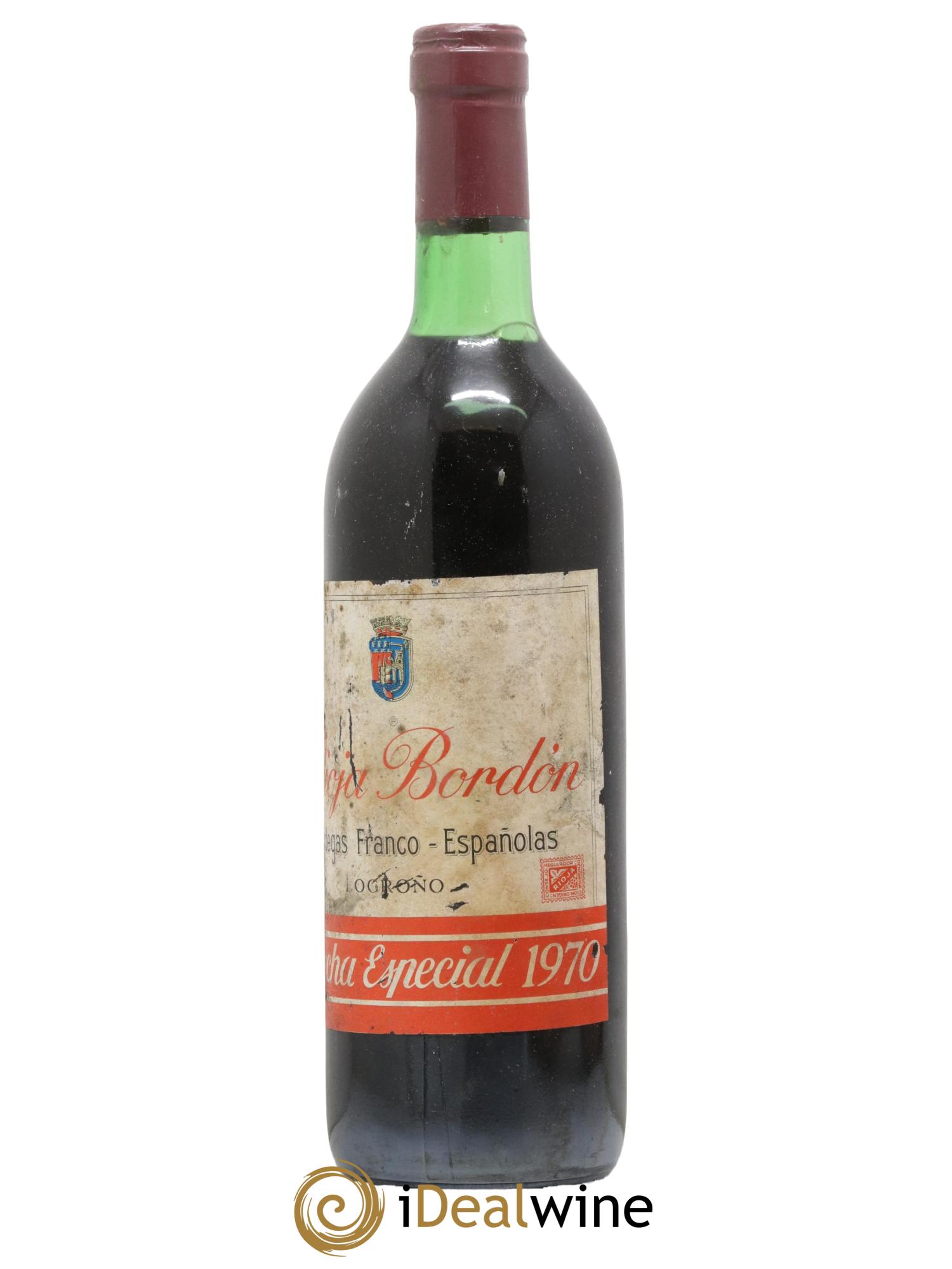Espagne Bordon Cosecha Especial Franco Espanolas Royal 1970 - Lot de 1 bouteille - 1